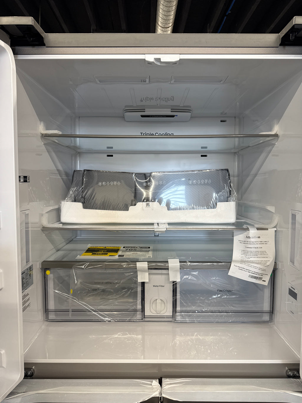 OPEN BOX- Samsung 36” Smart 4-Door French Door Refrigerator - RF29A9071SR