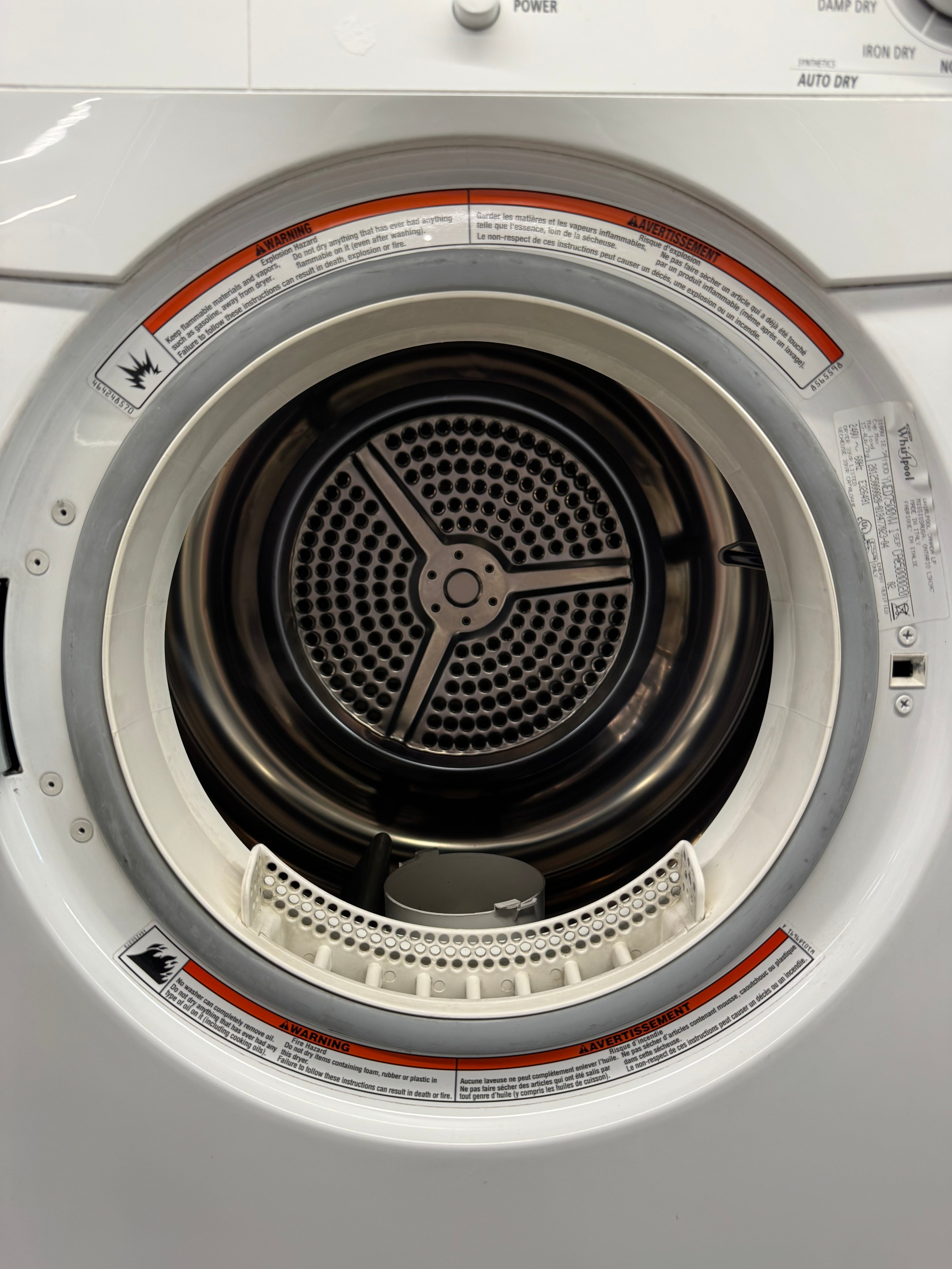 Whirlpool 24” Front Load Dryer - YWED7500VW/1