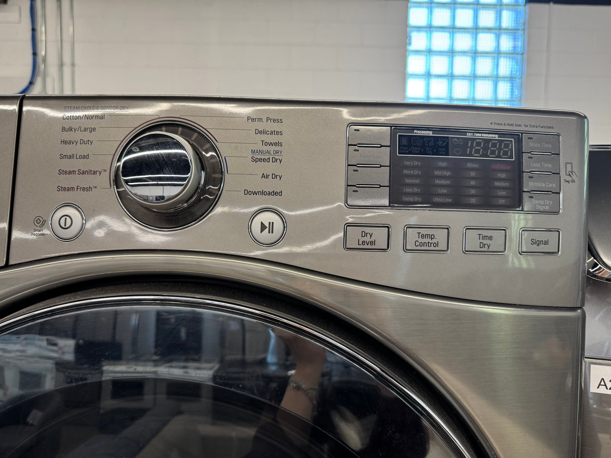 LG 27” Front Load Steam Washer & Dryer Set – WM3470HVA & DLEX3570V