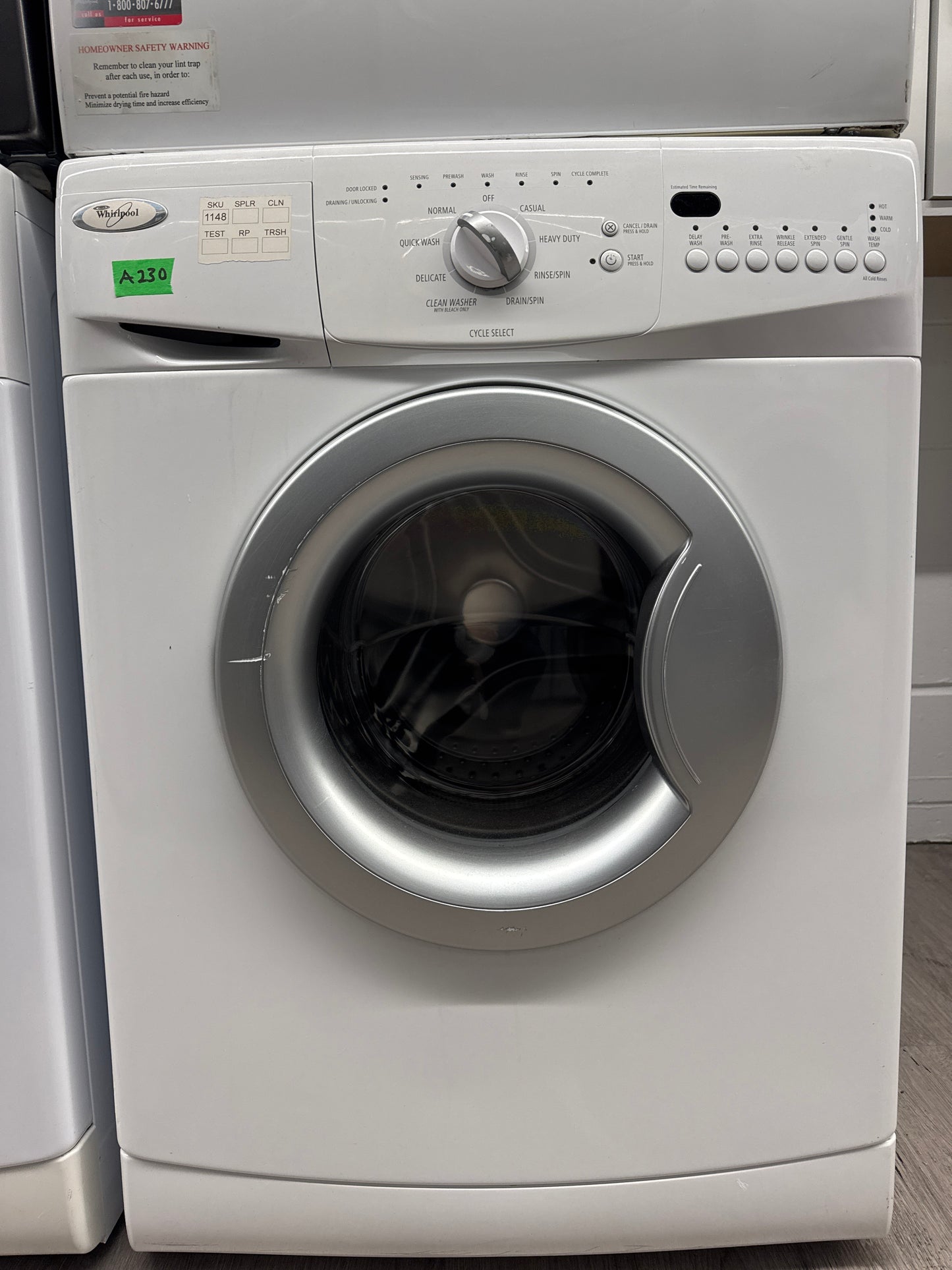 Whirlpool 24" Front Load Washer