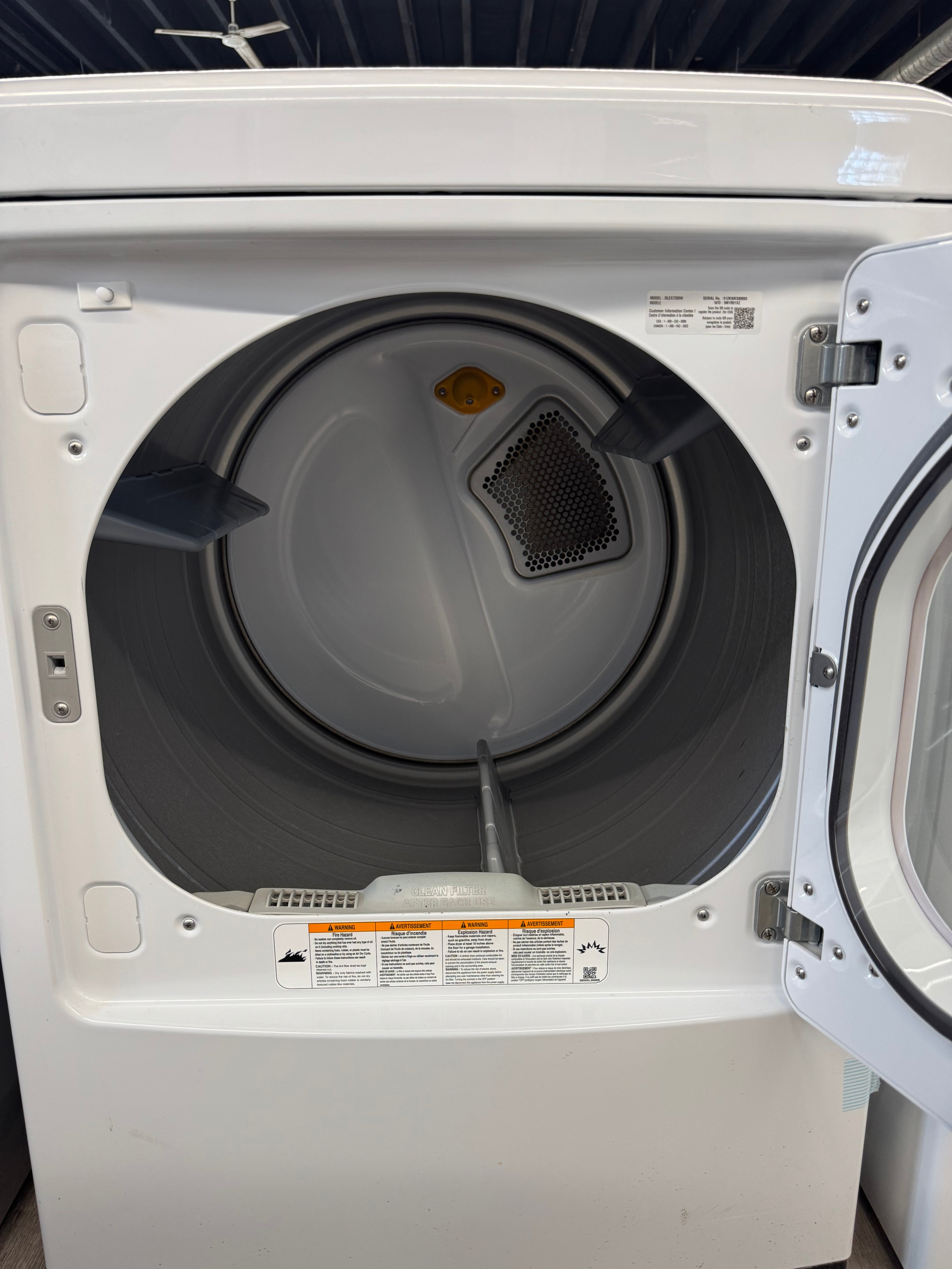 LG 27” Front Load Dryer - DLEX7250W