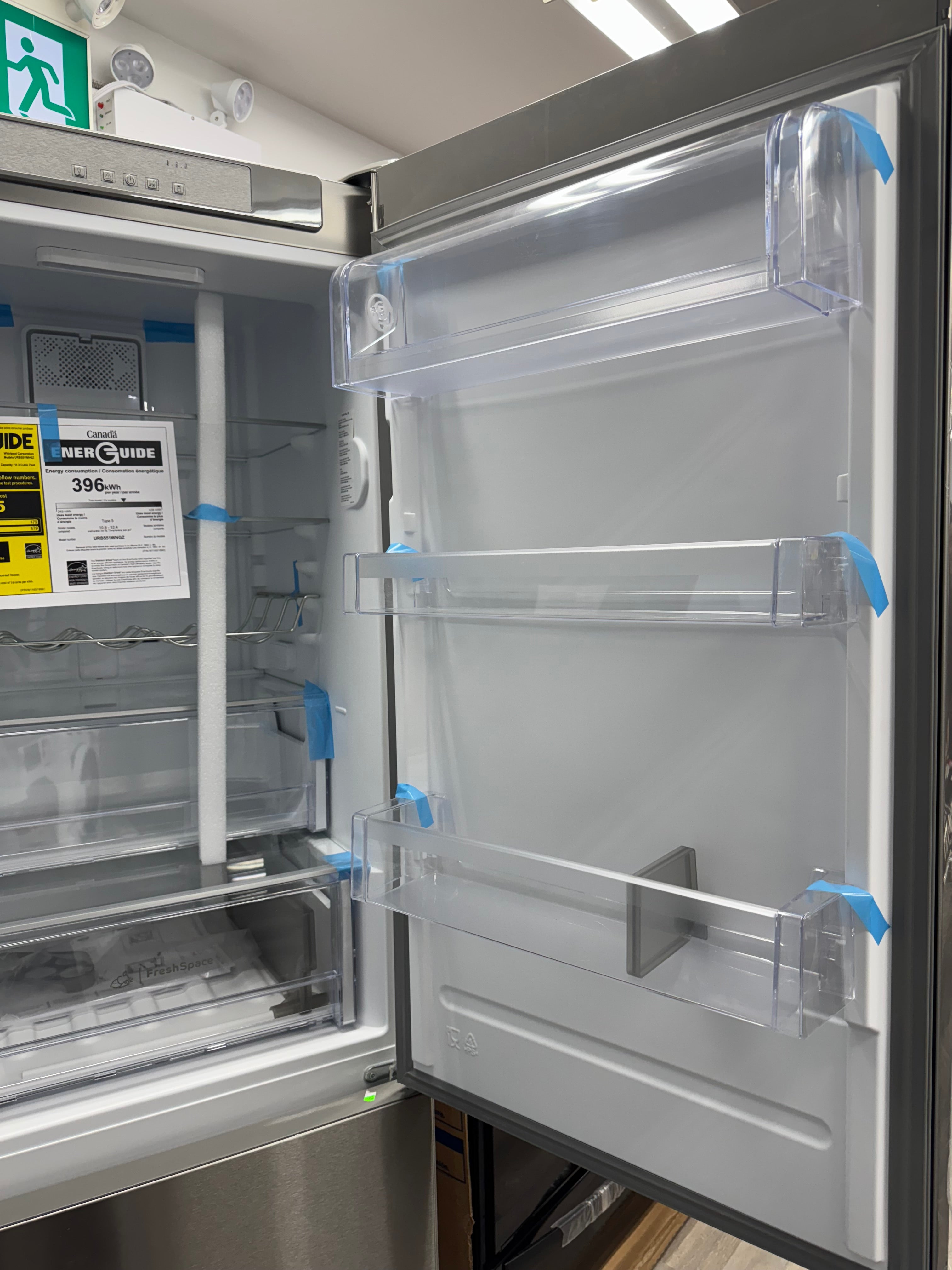 NEW - Whirlpool 24” Counter-Depth Bottom Freezer Refrigerator - URB551WNGZ