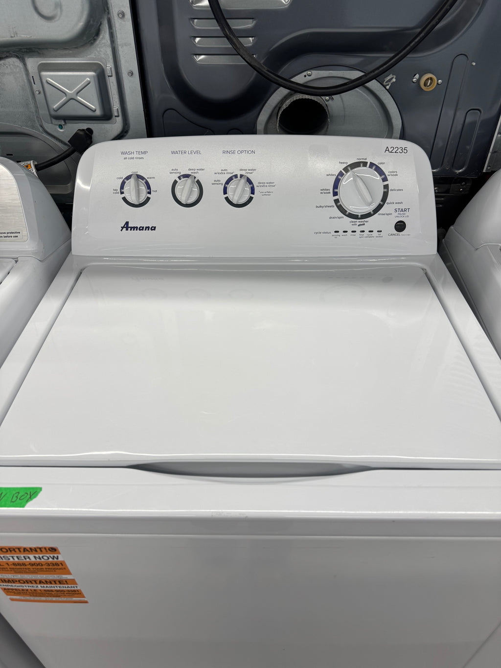 OPEN BOX - Amana 28” Top Load Washer - NTW4519JW2