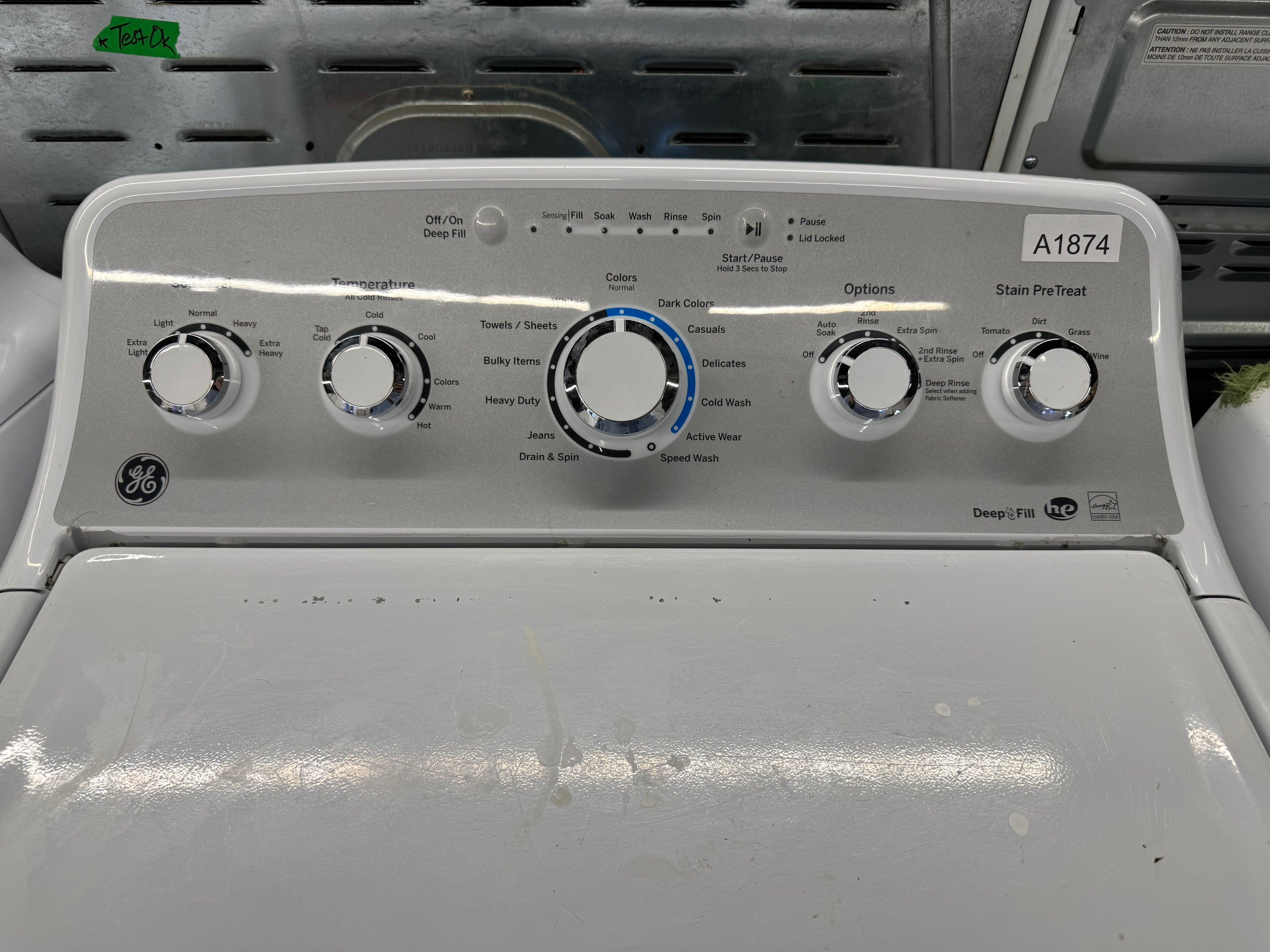 GE 27” Top Load washer - GTW485BMM0WS