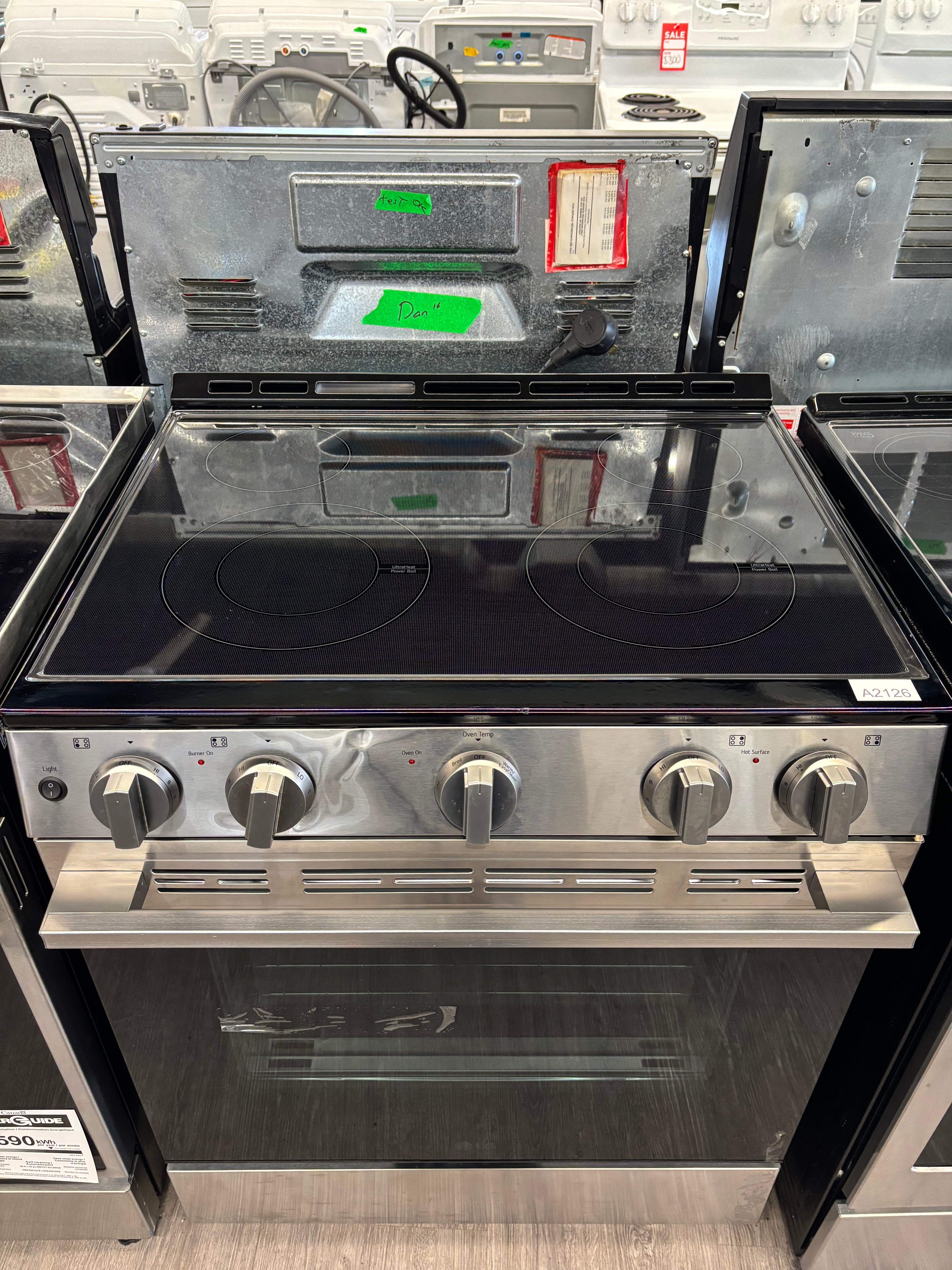 OPEN BOX - LG  30” Slide-In Glass Top Range - LSEL6330YE