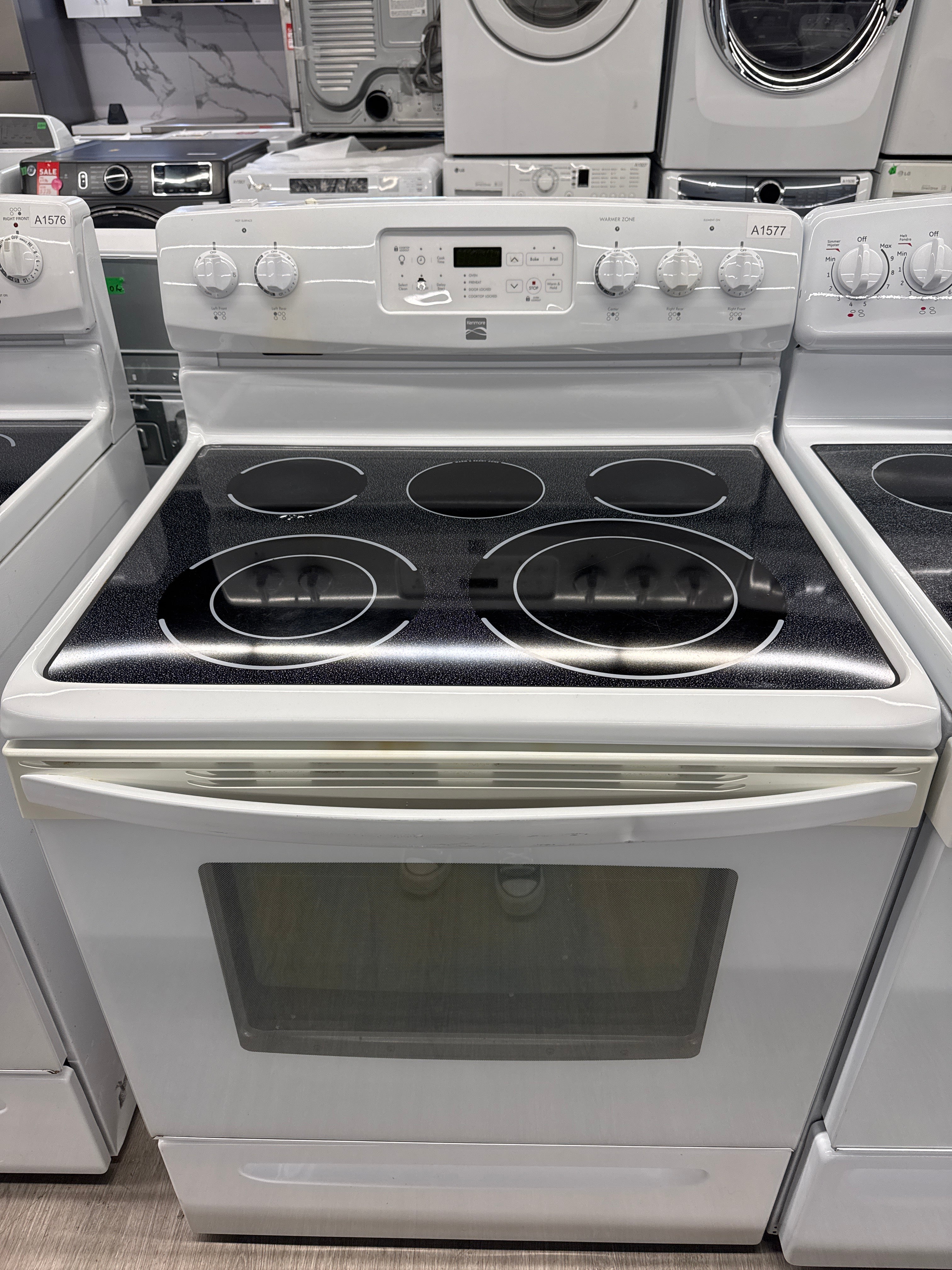 Kenmore 30” Freestanding Glass Top Range - 970-657424