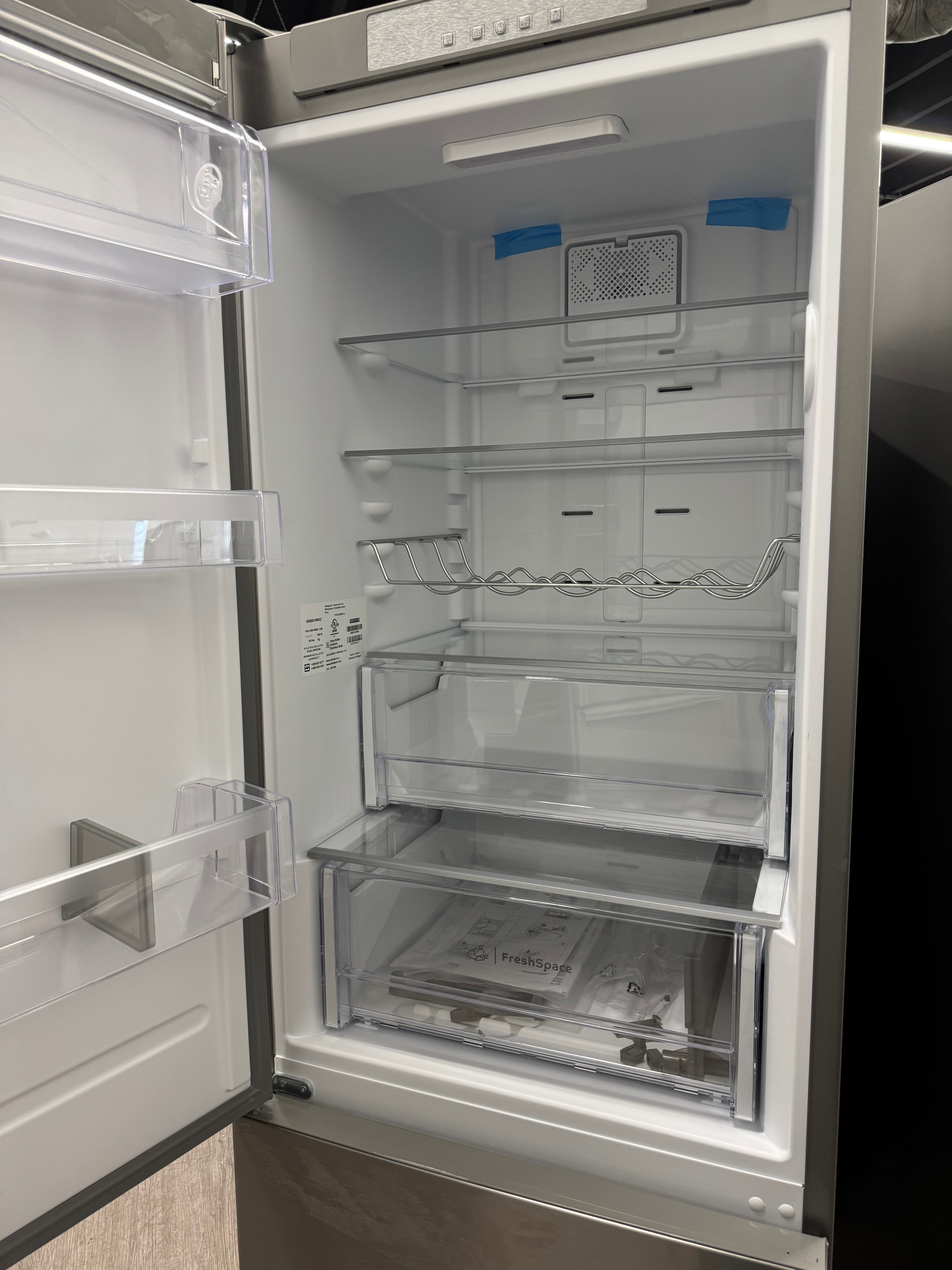 OPEN BOX - Whirlpool 24” Counter Depth Bottom Freezer Fridge - URB551WNGZ