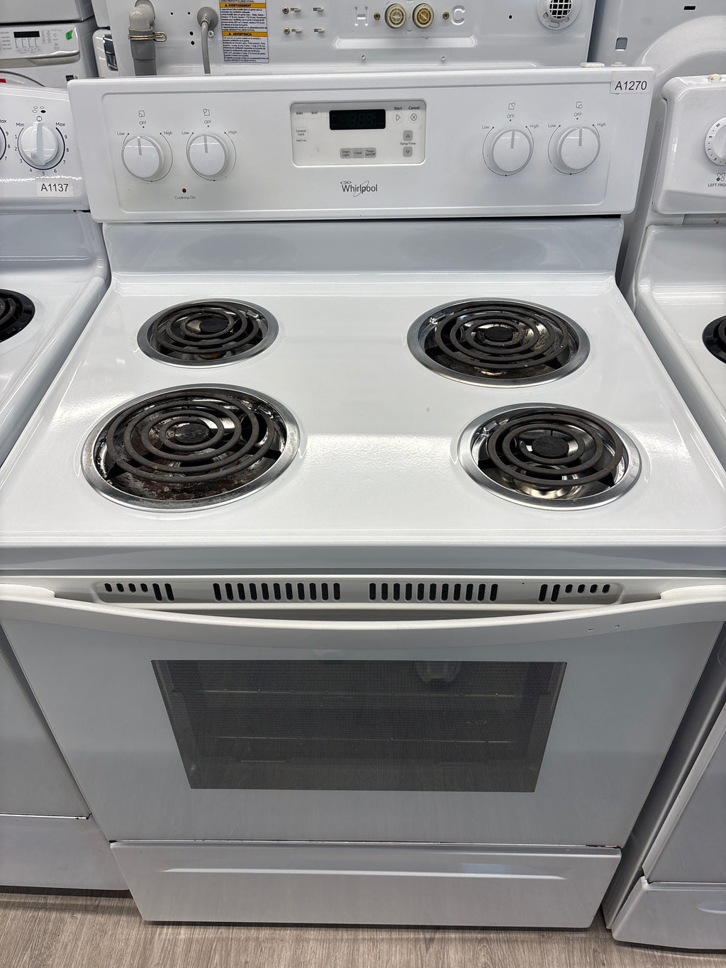 WHIRLPOOL 30” Coil top range - YWFC150M0AW0