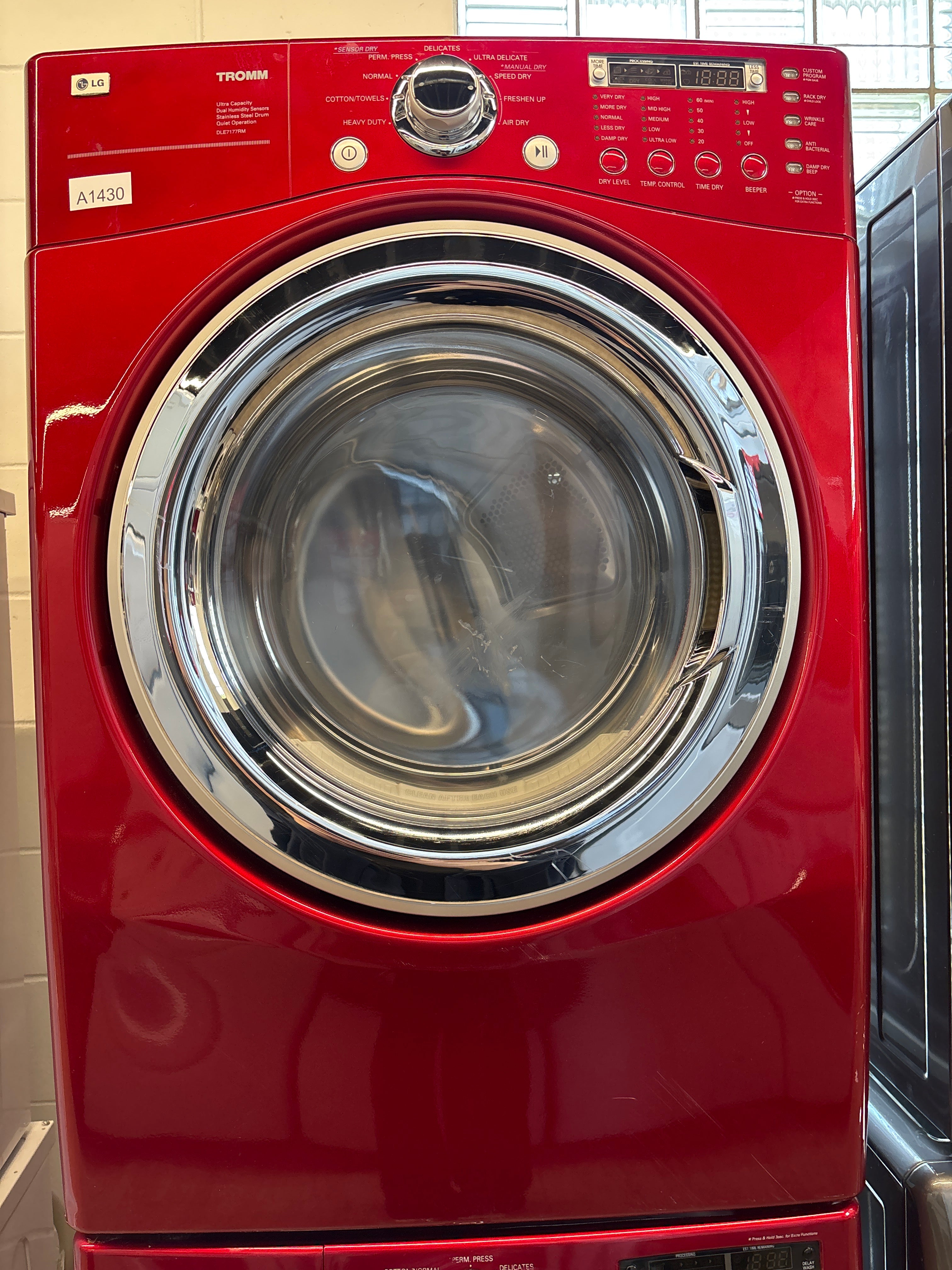 Used LG 27” Front Load Washer & Dryer Set - WM2150HR & DLE177RM