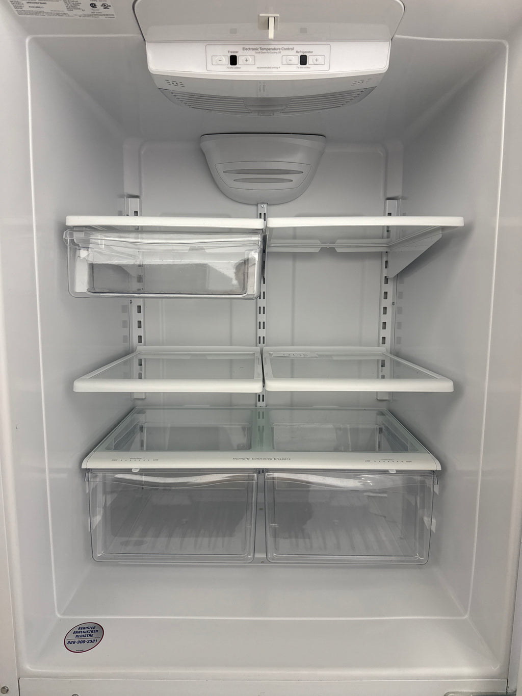 OPEN BOX - Whirlpool 30” Bottom Freezer Refrigerator - WRB329DFBW