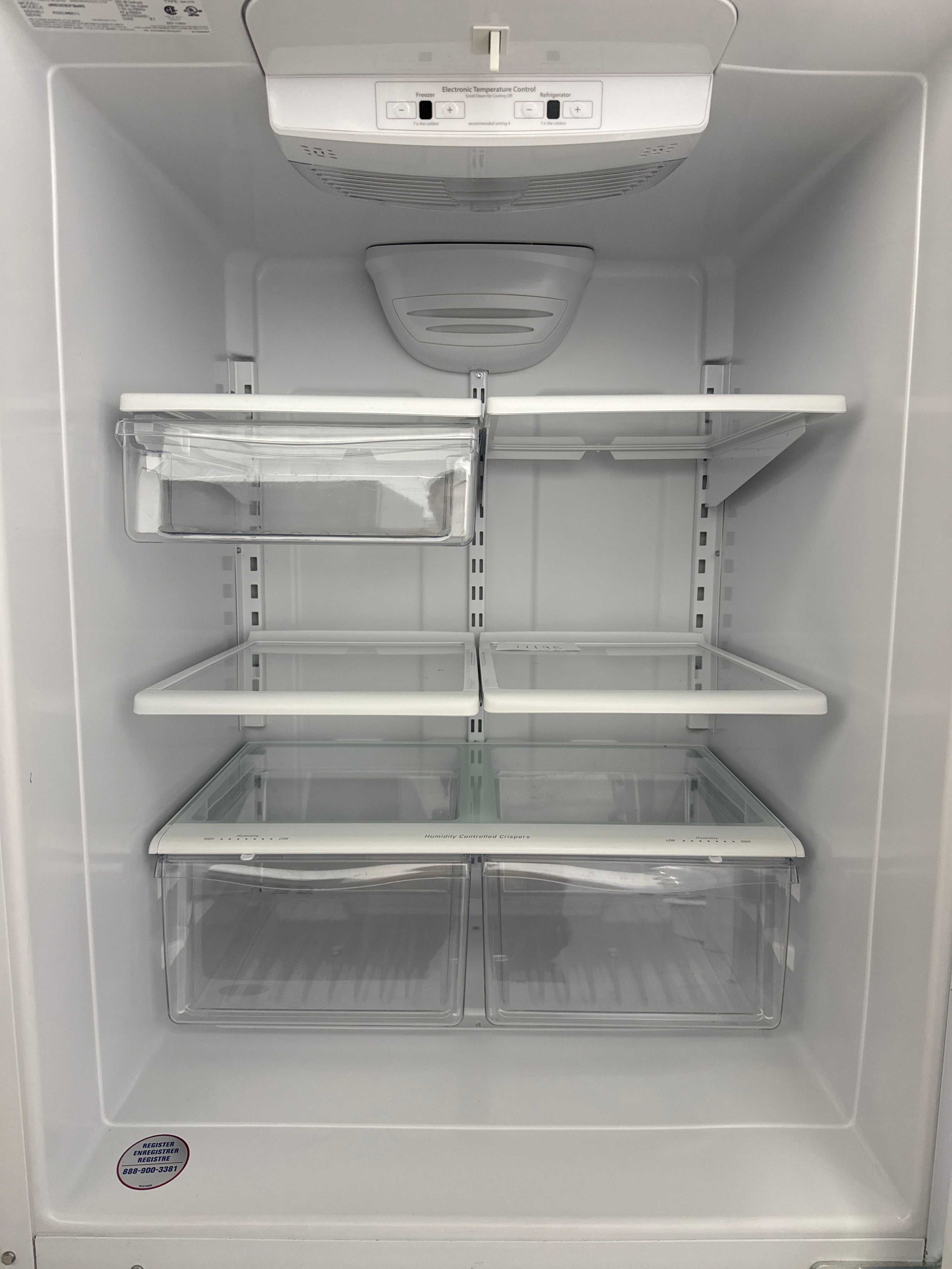 OPEN BOX - Whirlpool 30” Bottom Freezer Refrigerator - WRB329DFBW