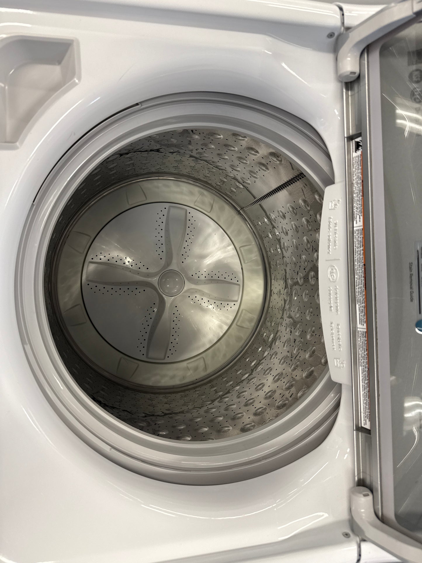 GE 27" Glass Top Load Washer- GTW680BMM1WS