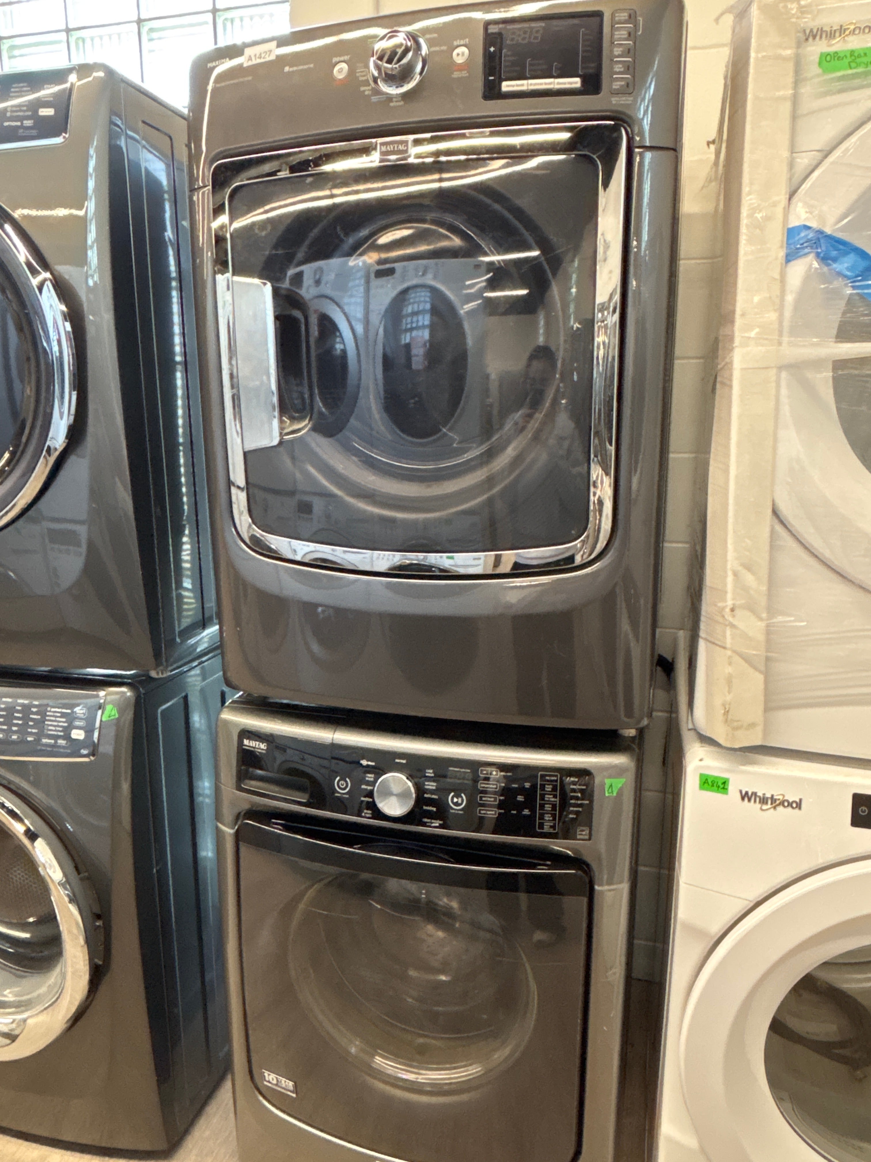 Maytag 27” Front Load Washer & Gas Dryer Set - MHW6000XG2 & YMED6000XG2