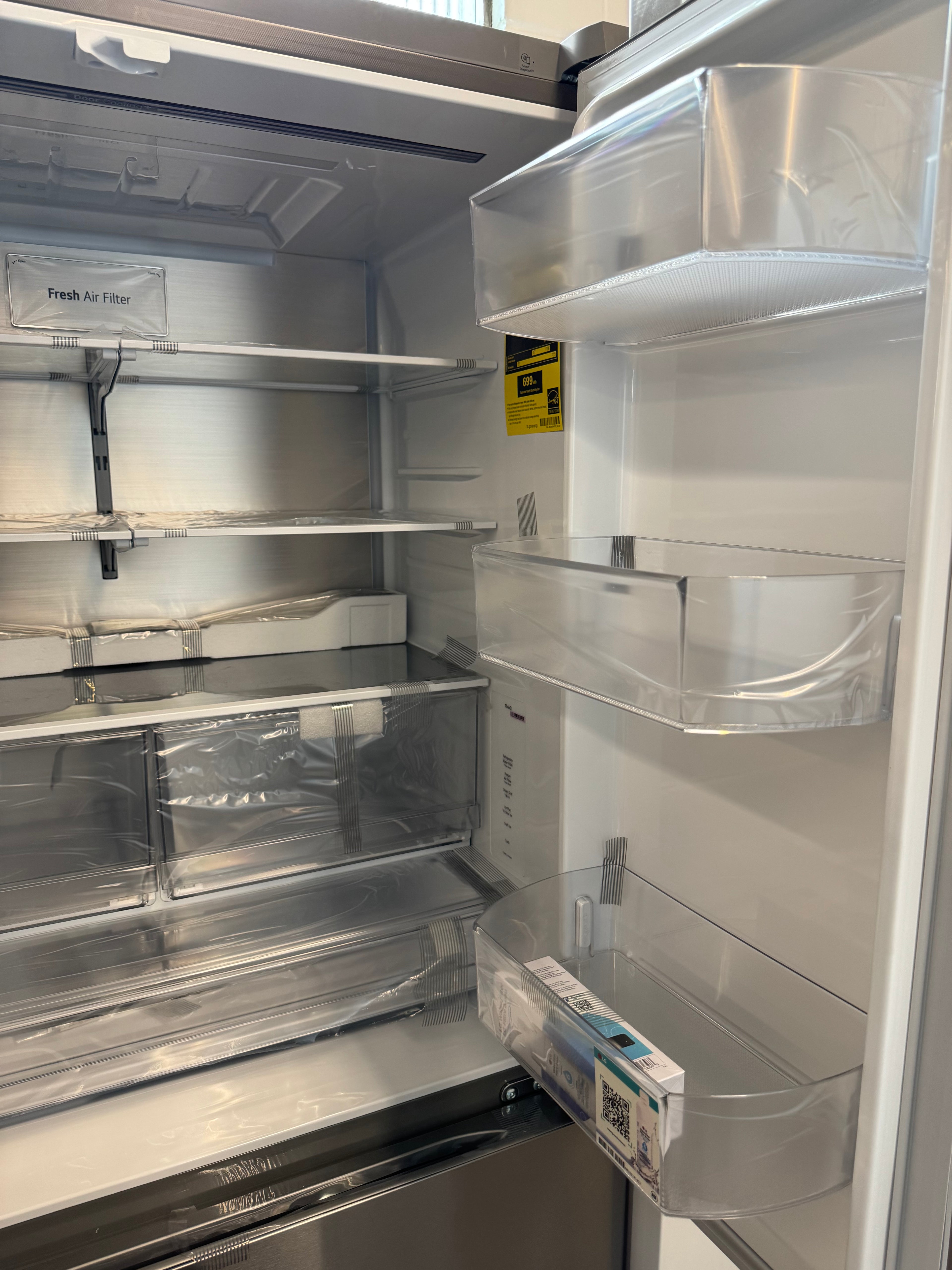 NEW - LG 36” Counter Depth French Door Fridge with Water & Ice Dispenser - LF24Z6530S (1 YEAR MANUFACTURER WARRANTY)