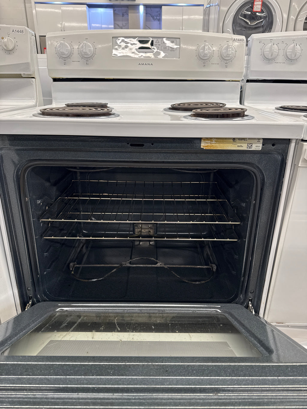 Amana 30” Freestanding Coil Top Range - YACR4303MFW2