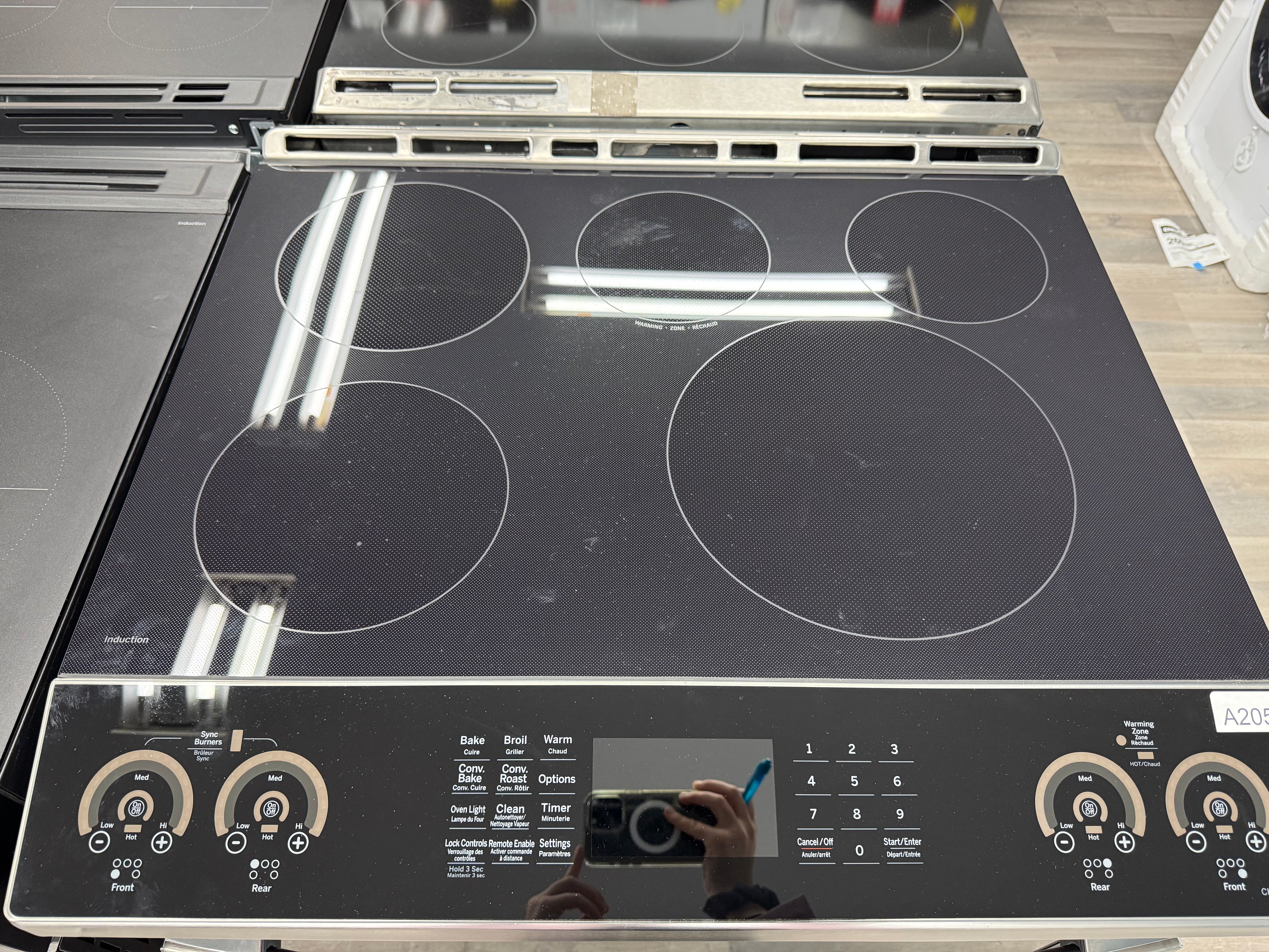 OPEN BOX - GE 30” Slide-In Induction Range - PCHS920YM4FS