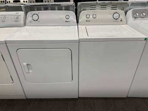 Amana 27” Top Load Washer & Dryer Set (NTW4600YQ1 & YNED4655EW1)