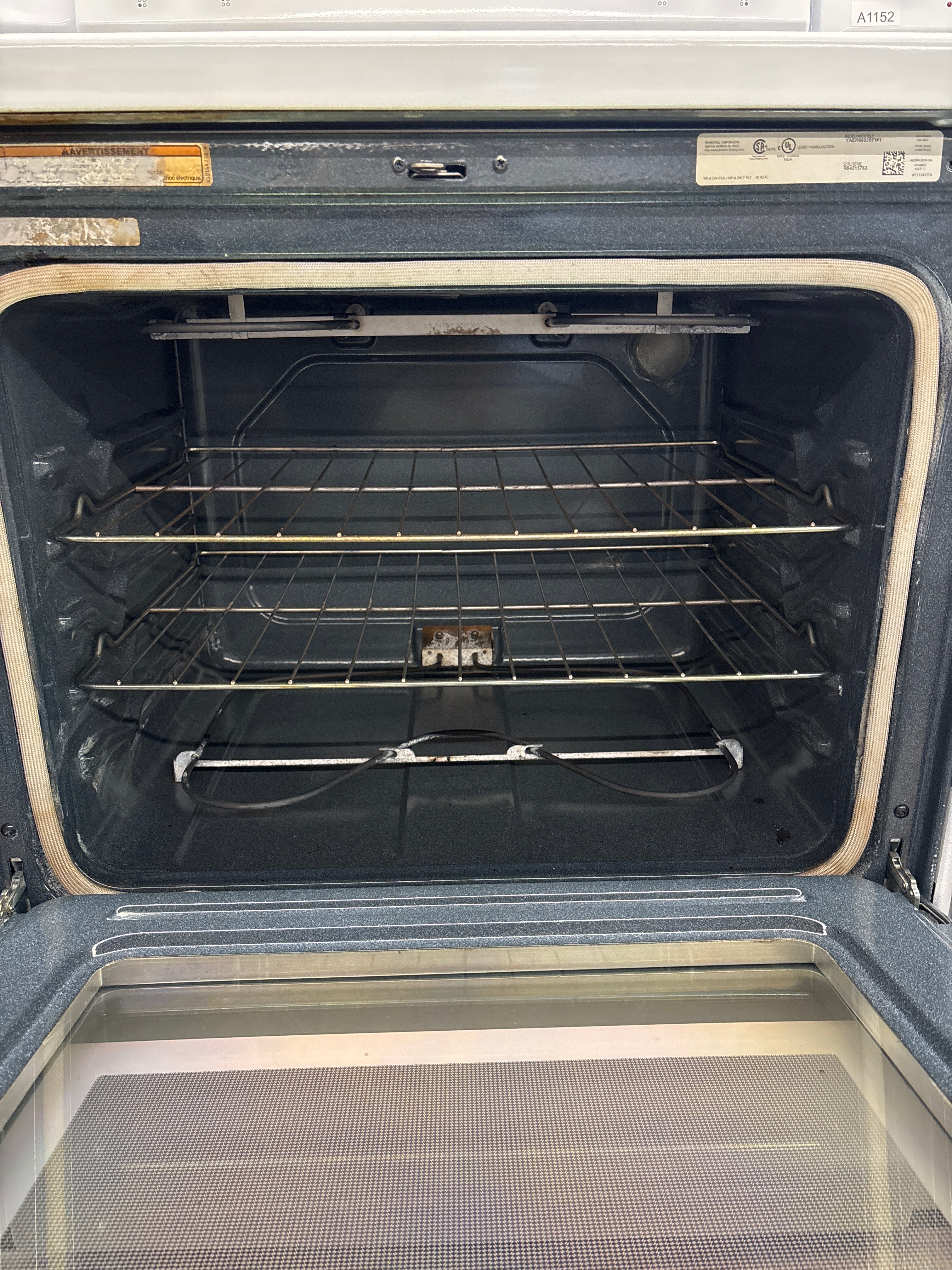 AMANA 30” Glass top range - YAER6603SFW1