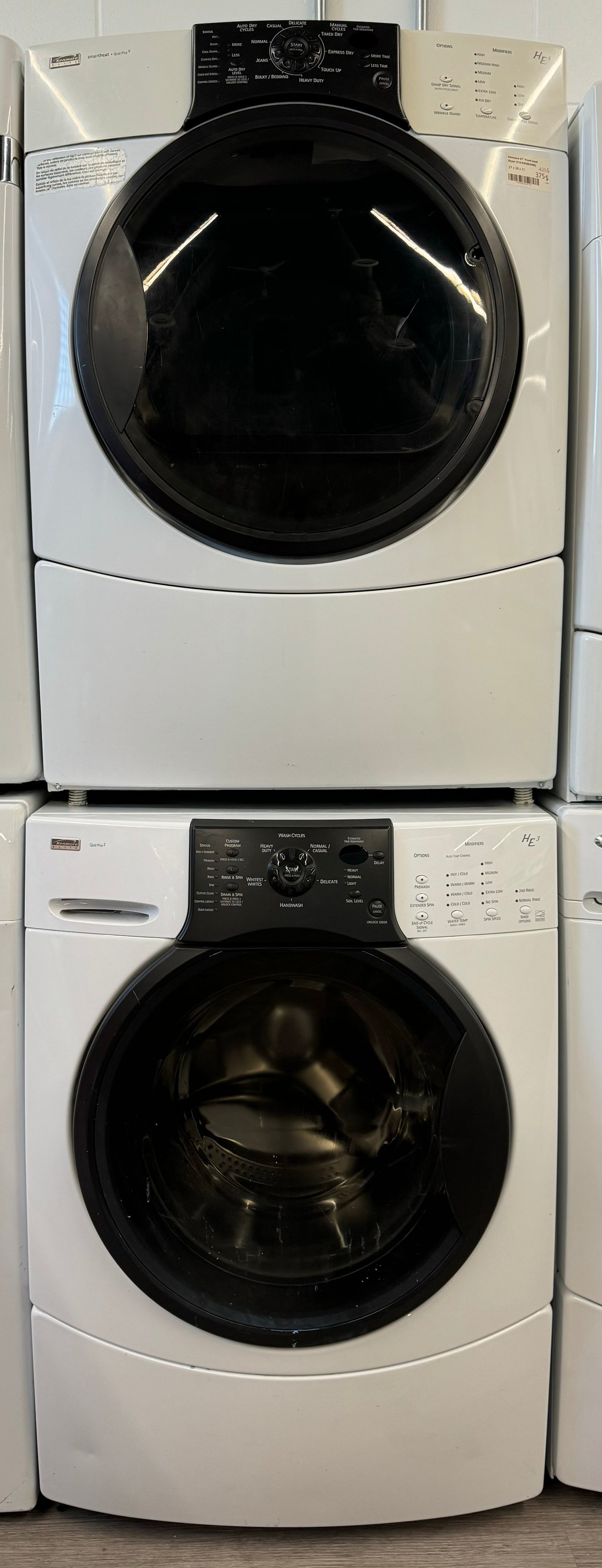 Kenmore 27"  Front Load Washer/Dryer Set