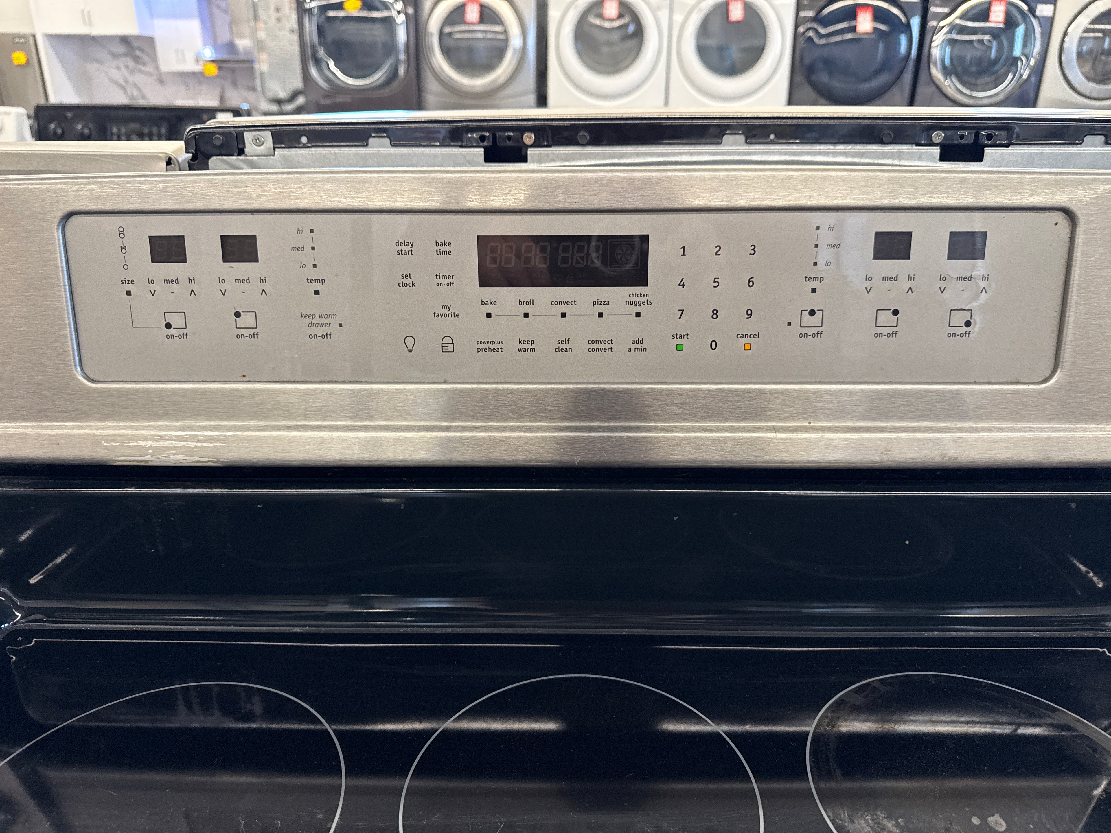 Frigidaire 30" Freestanding Glass Top Range - CPEF3081KFC