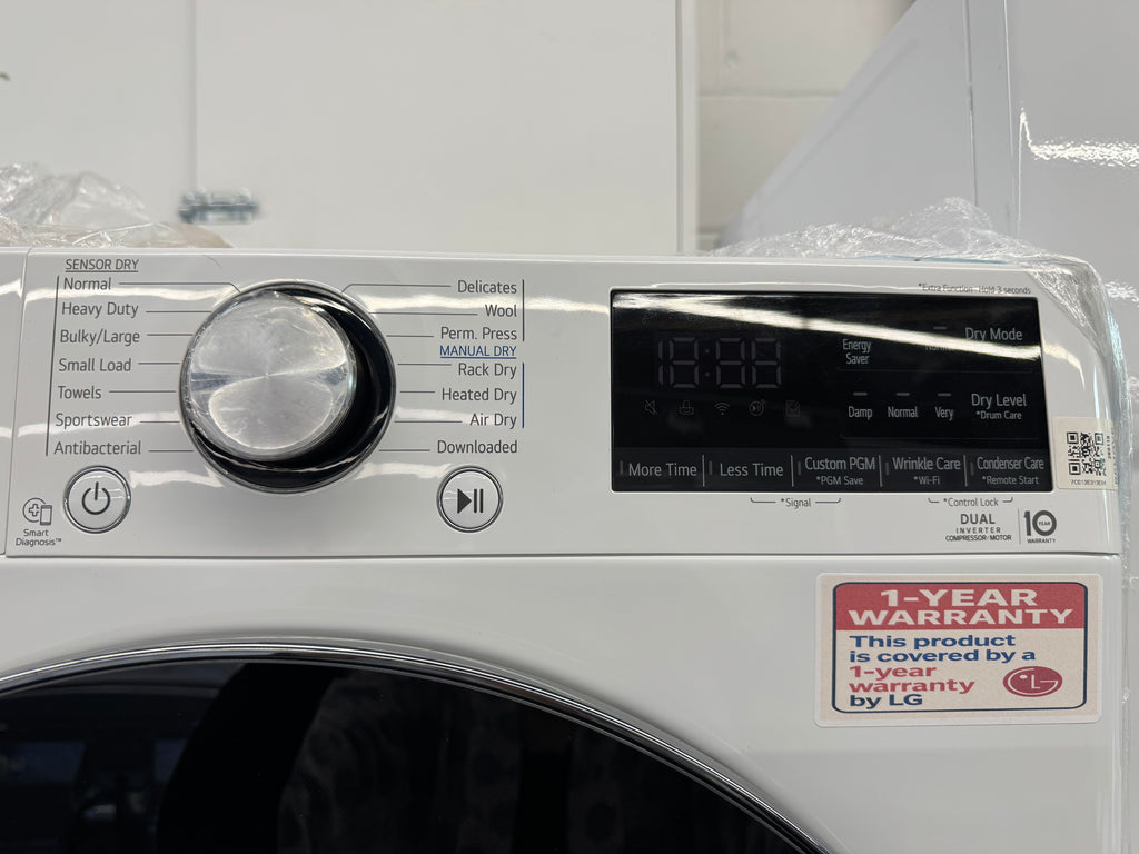 NEW - LG 24" Front Load Washer & Ventless Dryer Set (WM1455HWA & DLHC1455W) 1 YEAR MANUFACTURER WARRANTY