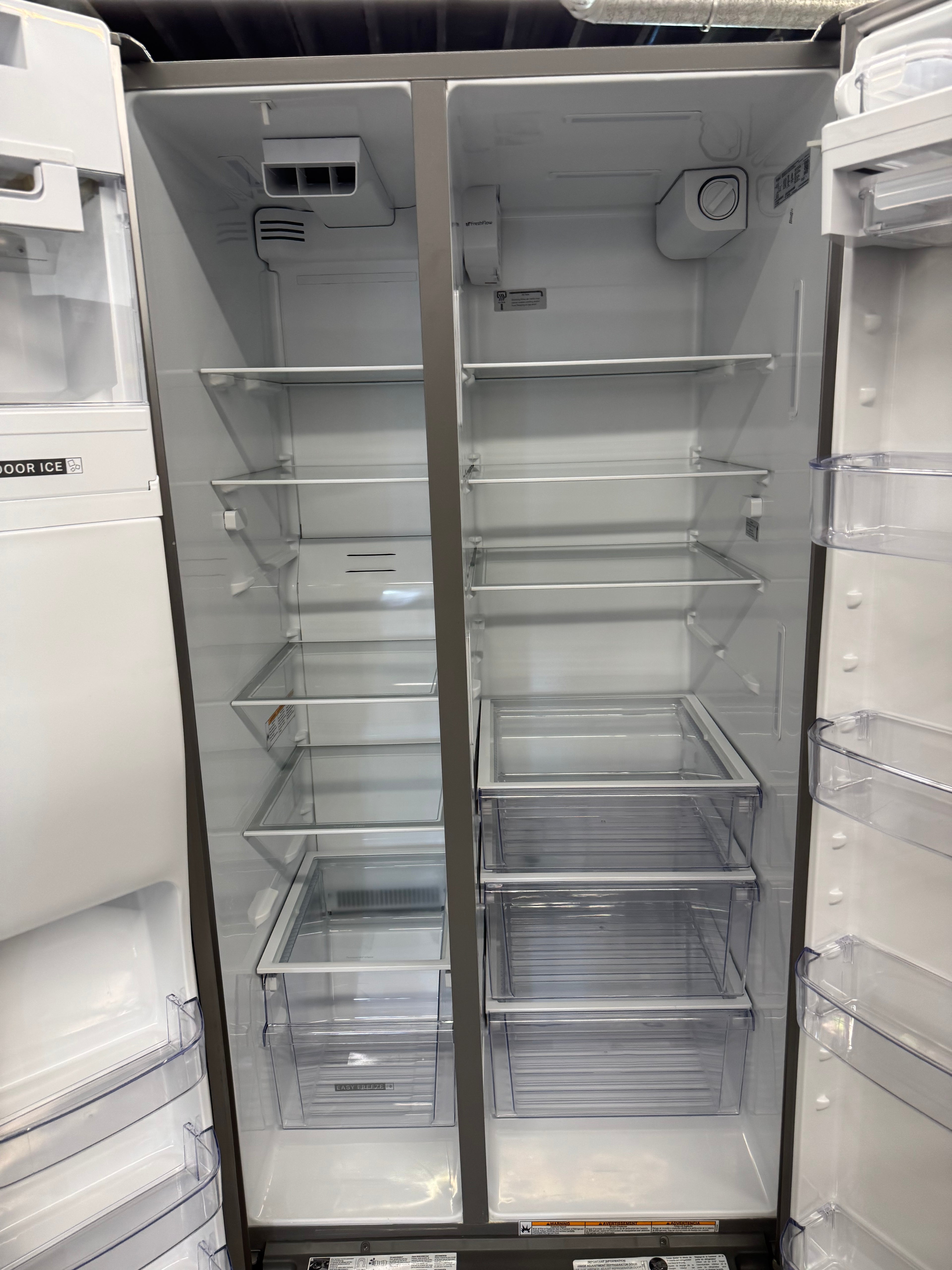 OPEN BOX - Whirlpool 36” Side by Side Fridge with Water& Ice Dispenser - WRSF5736RZ/00