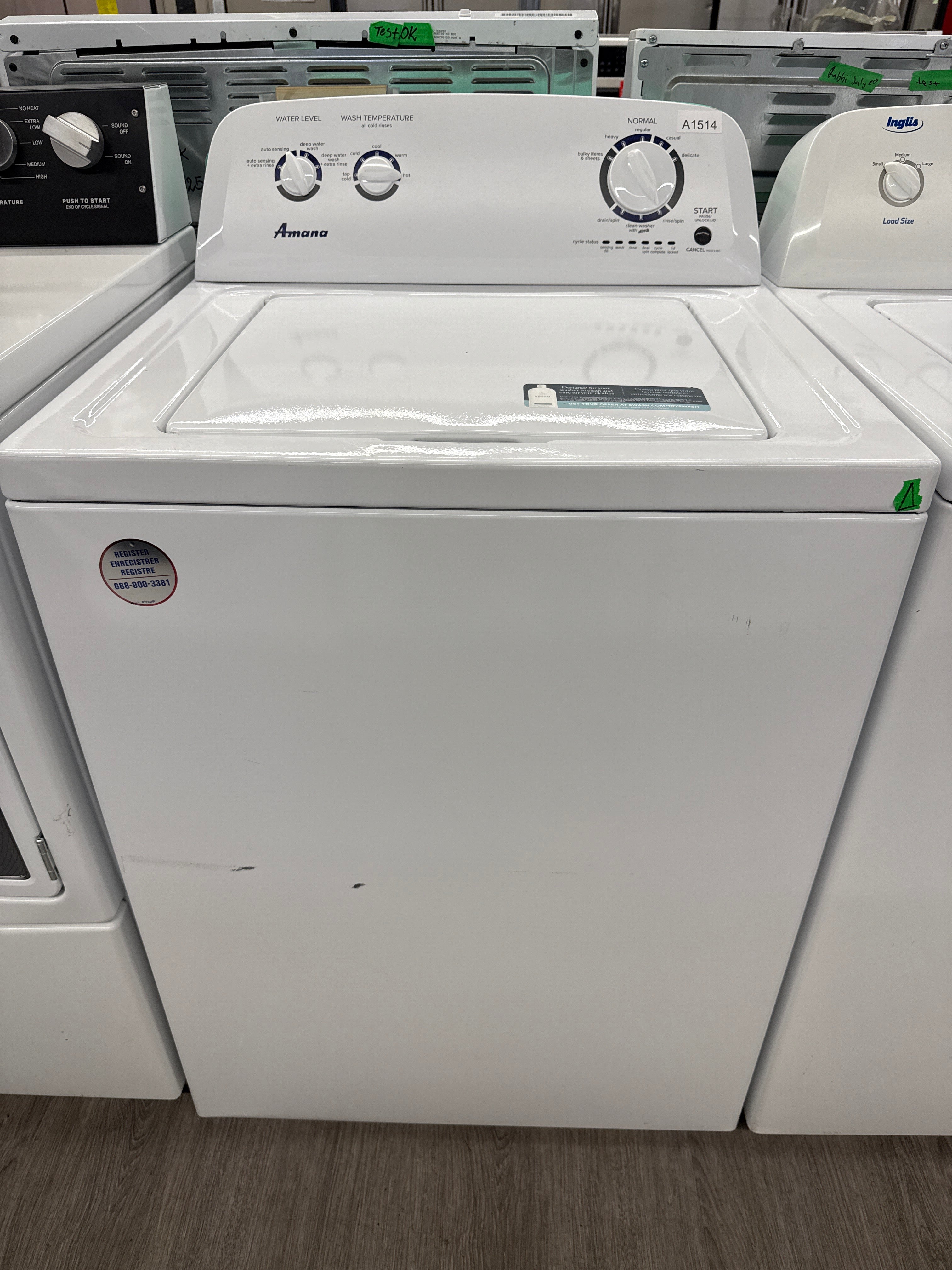 Amana 27" Top Load Washer - NTW4516FW4
