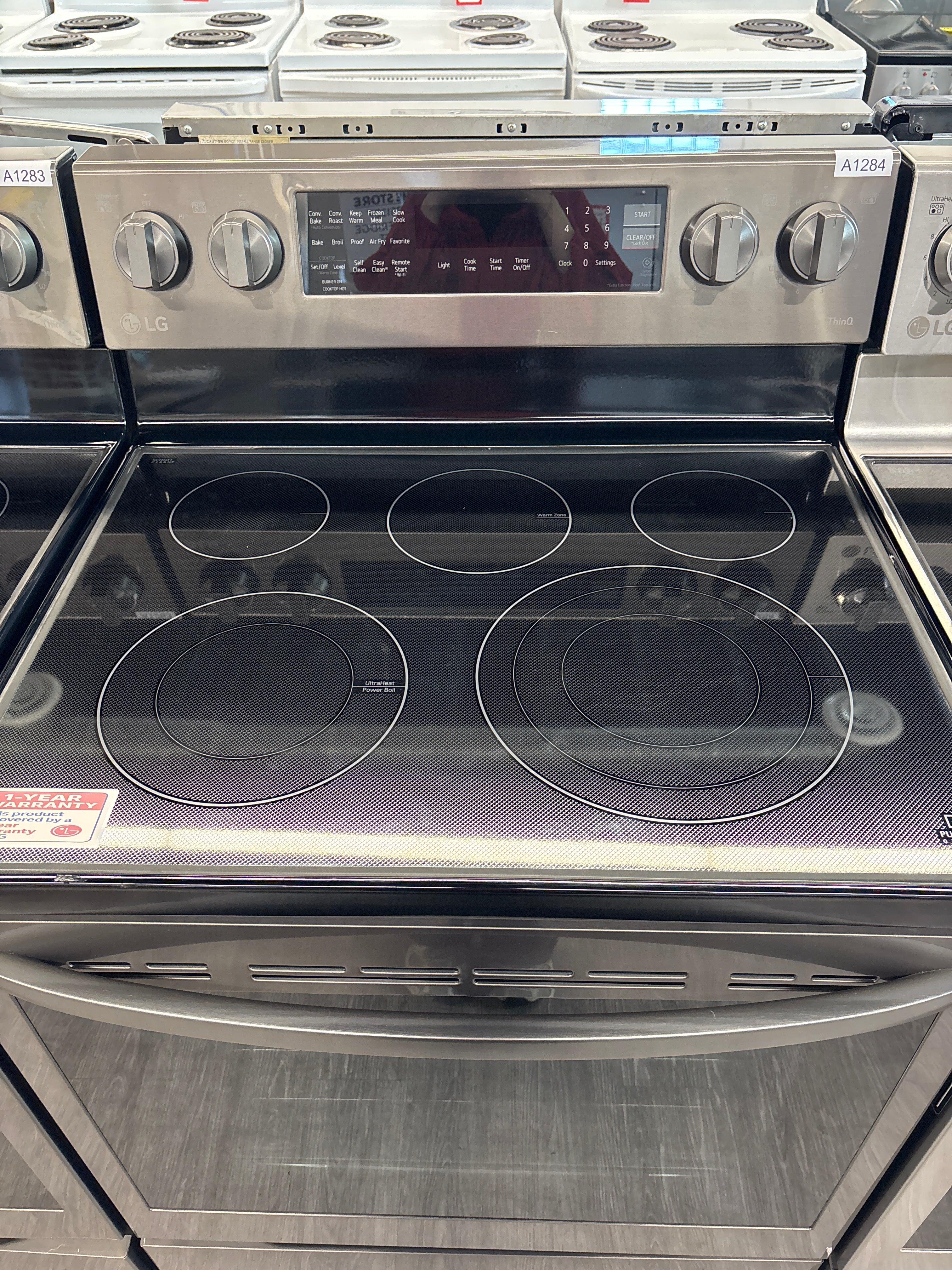 OPEN BOX- LG 30” Glass top range - LREL6325D  LGW1