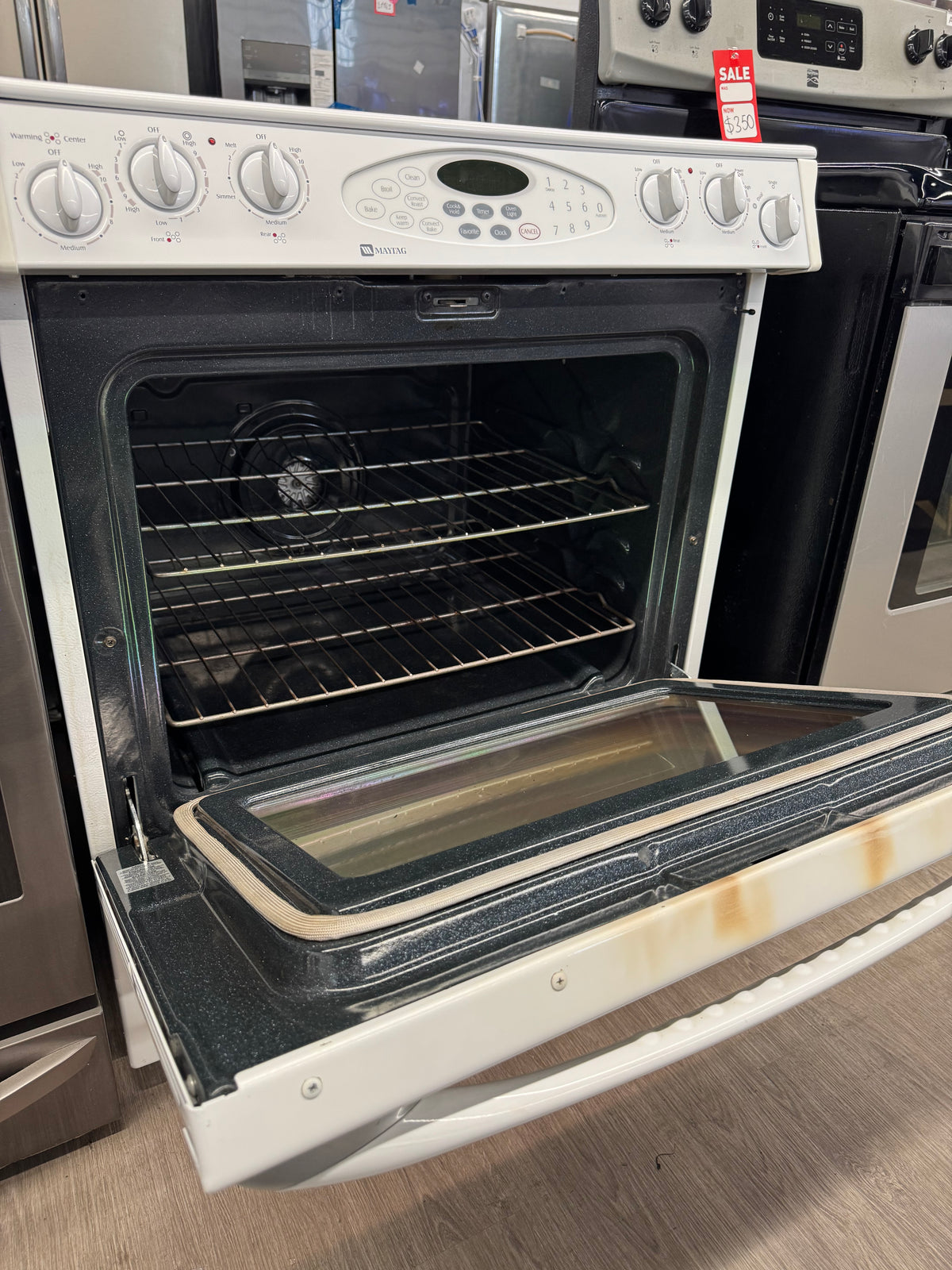 Maytag 30” Slide-In Glass Top Range - MES5875VCW20