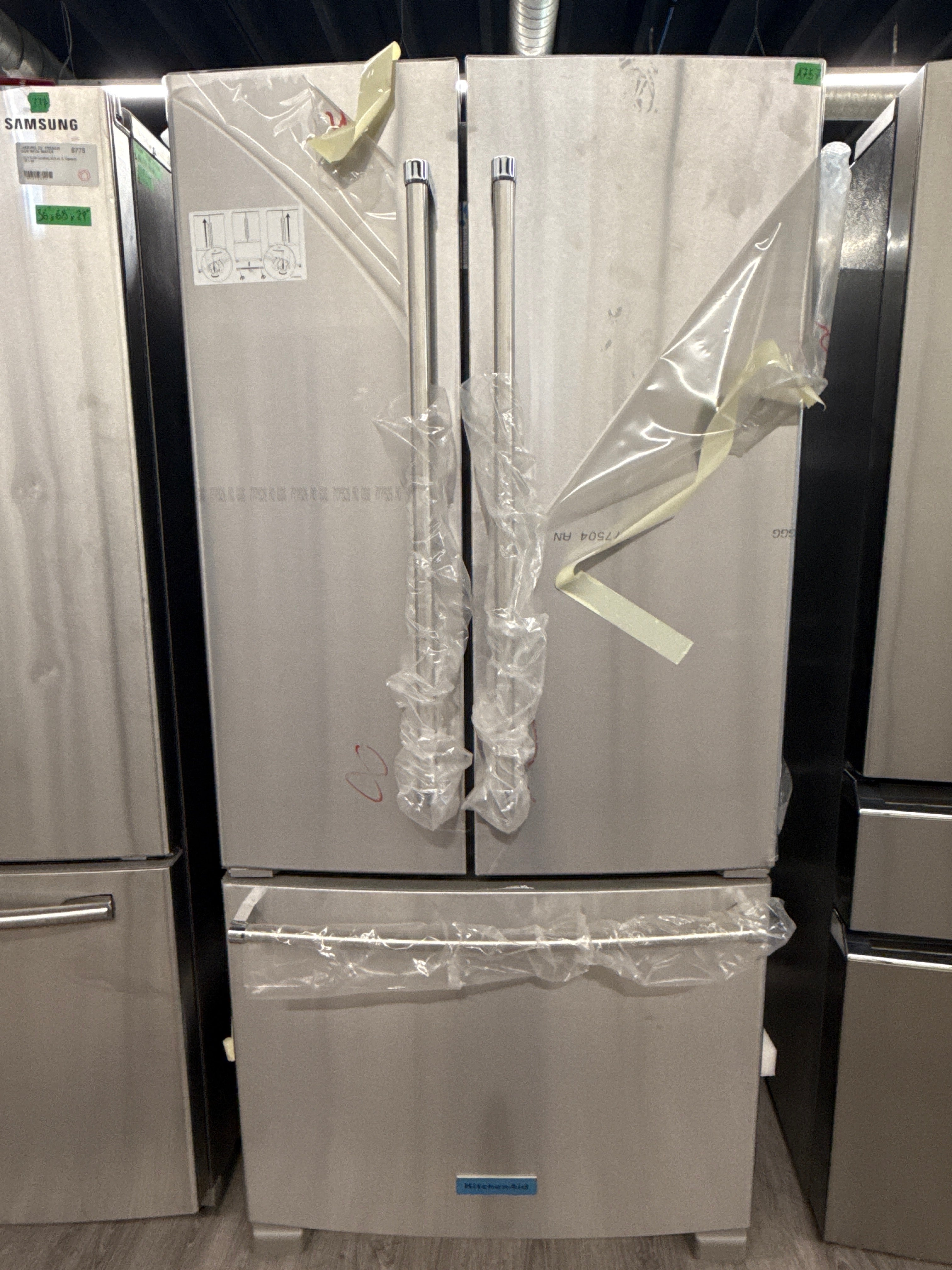 OPEN BOX-KitchenAid 33" French Door Refrigerator-KRFF302ESS08