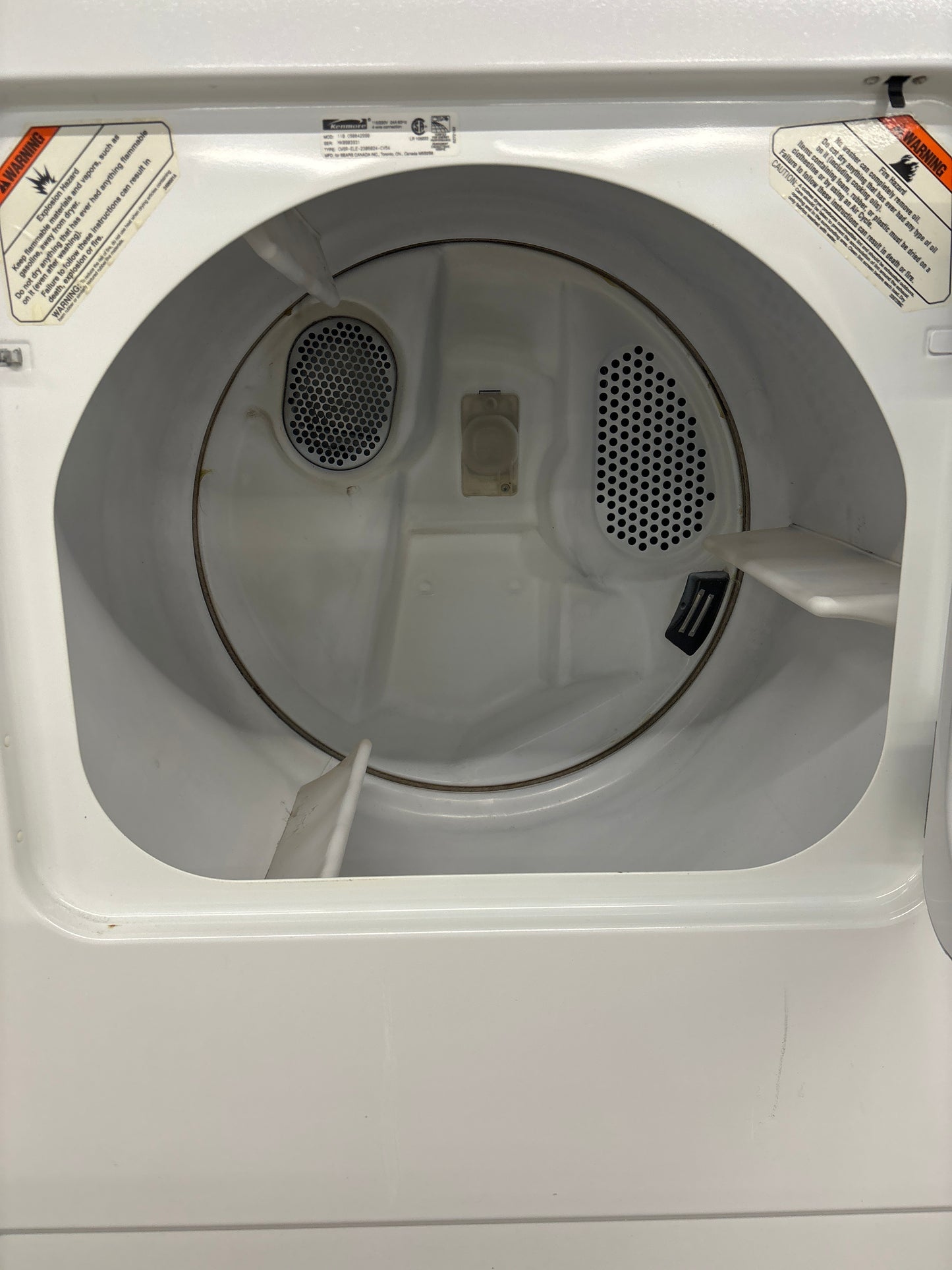 KENMORE 27" TOP LOAD WASHER AND DRYER SET 110.20922990 / 110.C60842990