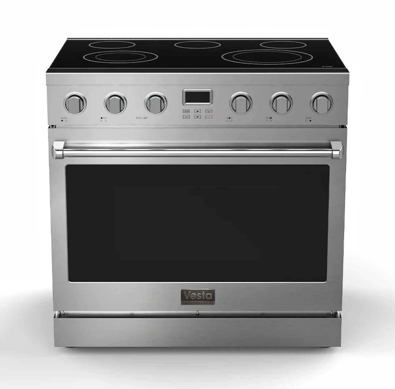 NEW - Vesta BC 36” Silver Slide-In Electric Range (VRE-BC-36SS)
