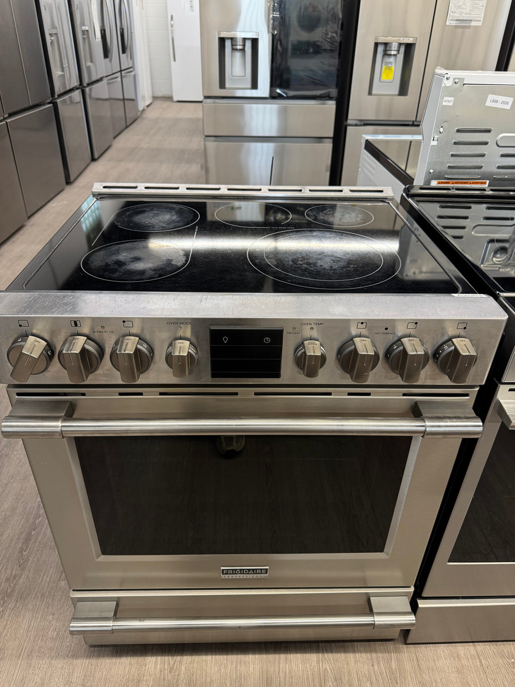 Frigidaire 30” Slide-in Glass Top Range - PCFE307CAFB