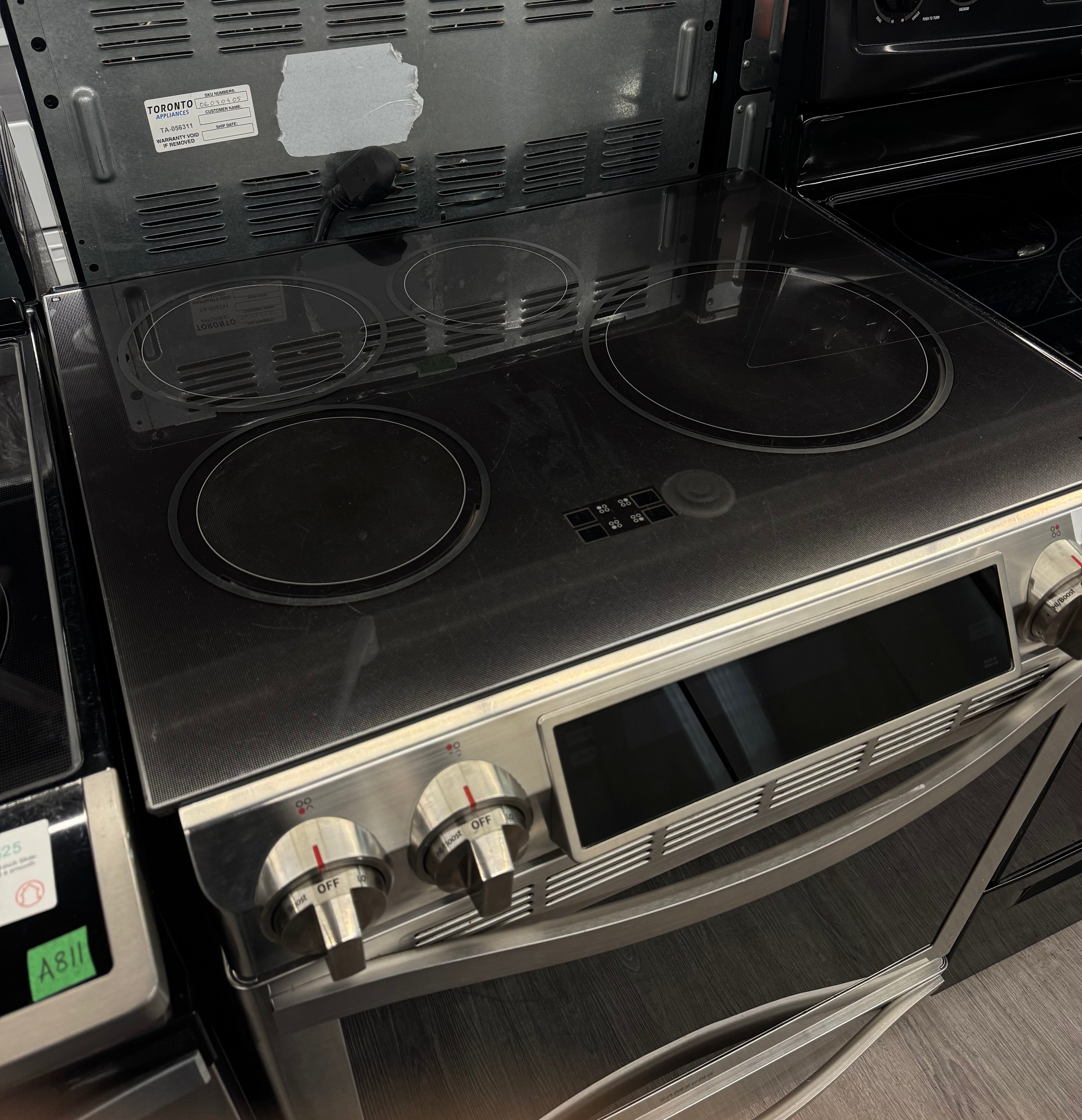 Samsung 30” Slide-In Glass Top Induction Range - NE58H9970WS