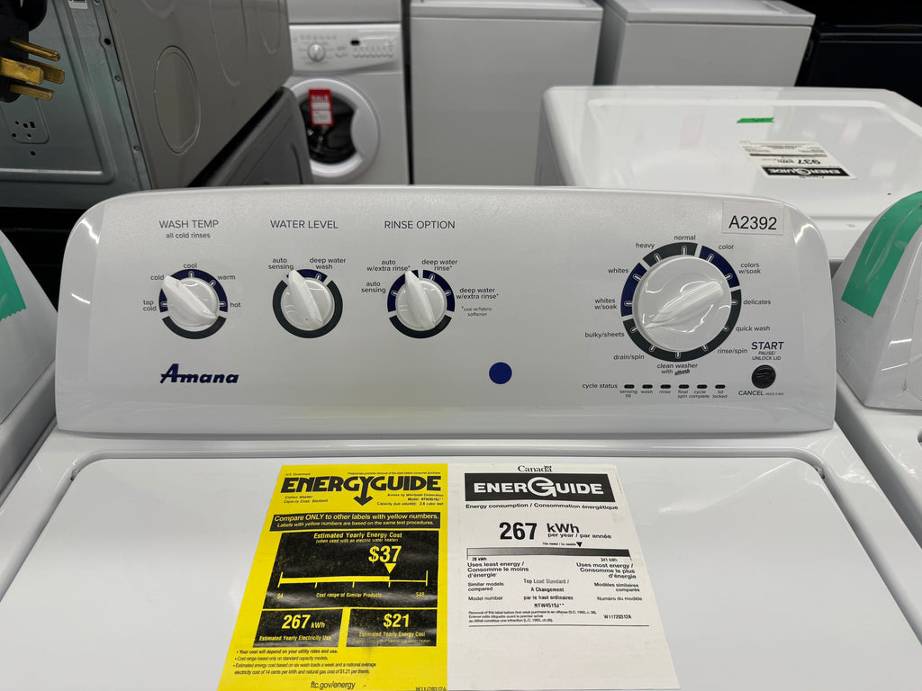 OPEN BOX - Amana 27” Top Load Washer - NTW4519JW2