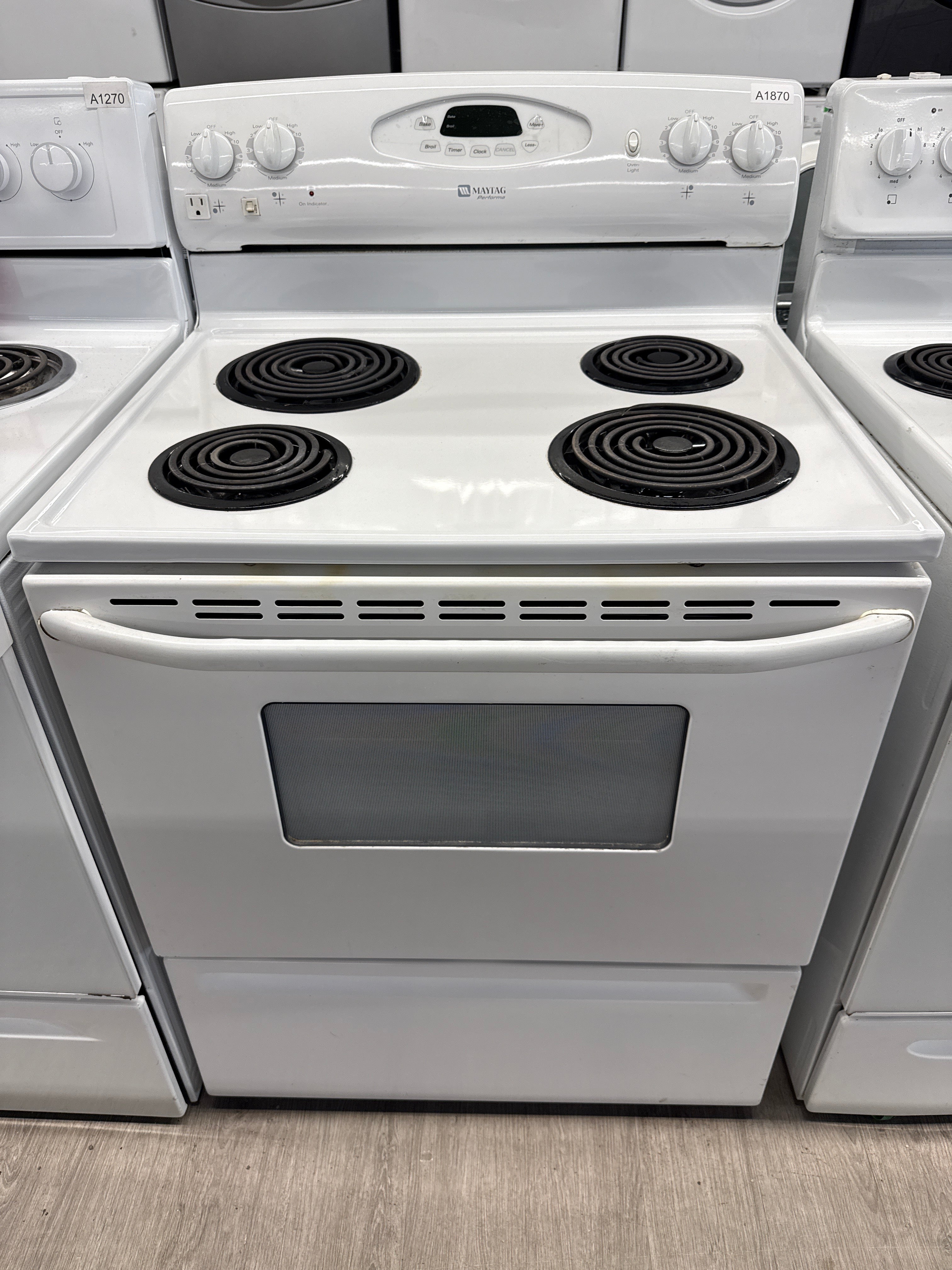 Maytag 30" Freestanding Coil Top Range - PER4311ACM