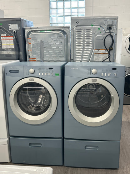 Frigidaire 27'' Front Load Washer/Dryer Set with Pedestals