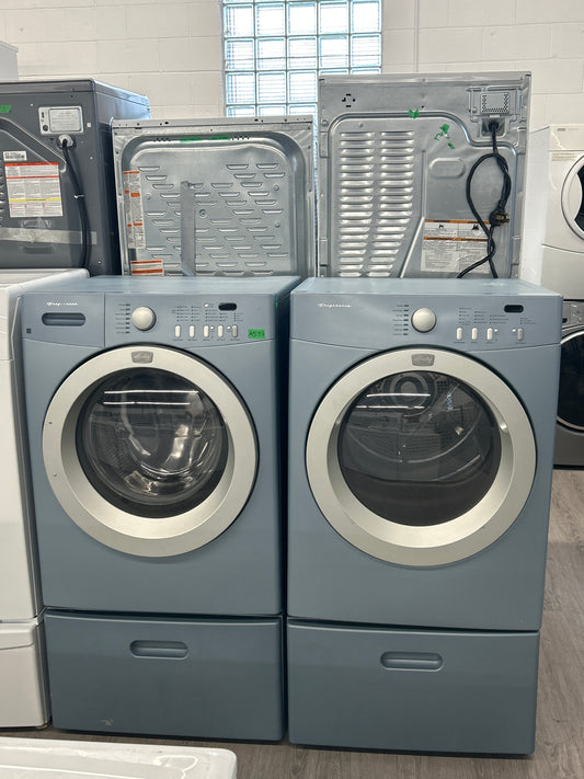 Frigidaire 27'' Front Load Washer/Dryer Set with Pedestals