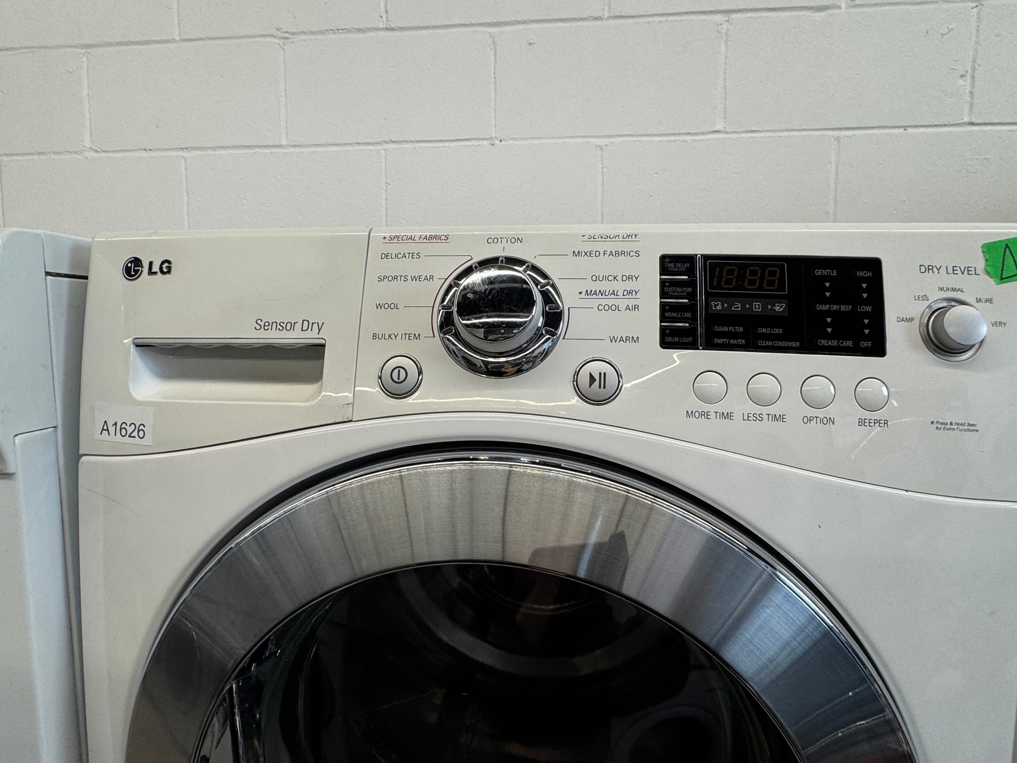 LG 24” Front Load Washer & Dryer Set (WM1355HW & DLEC855W)