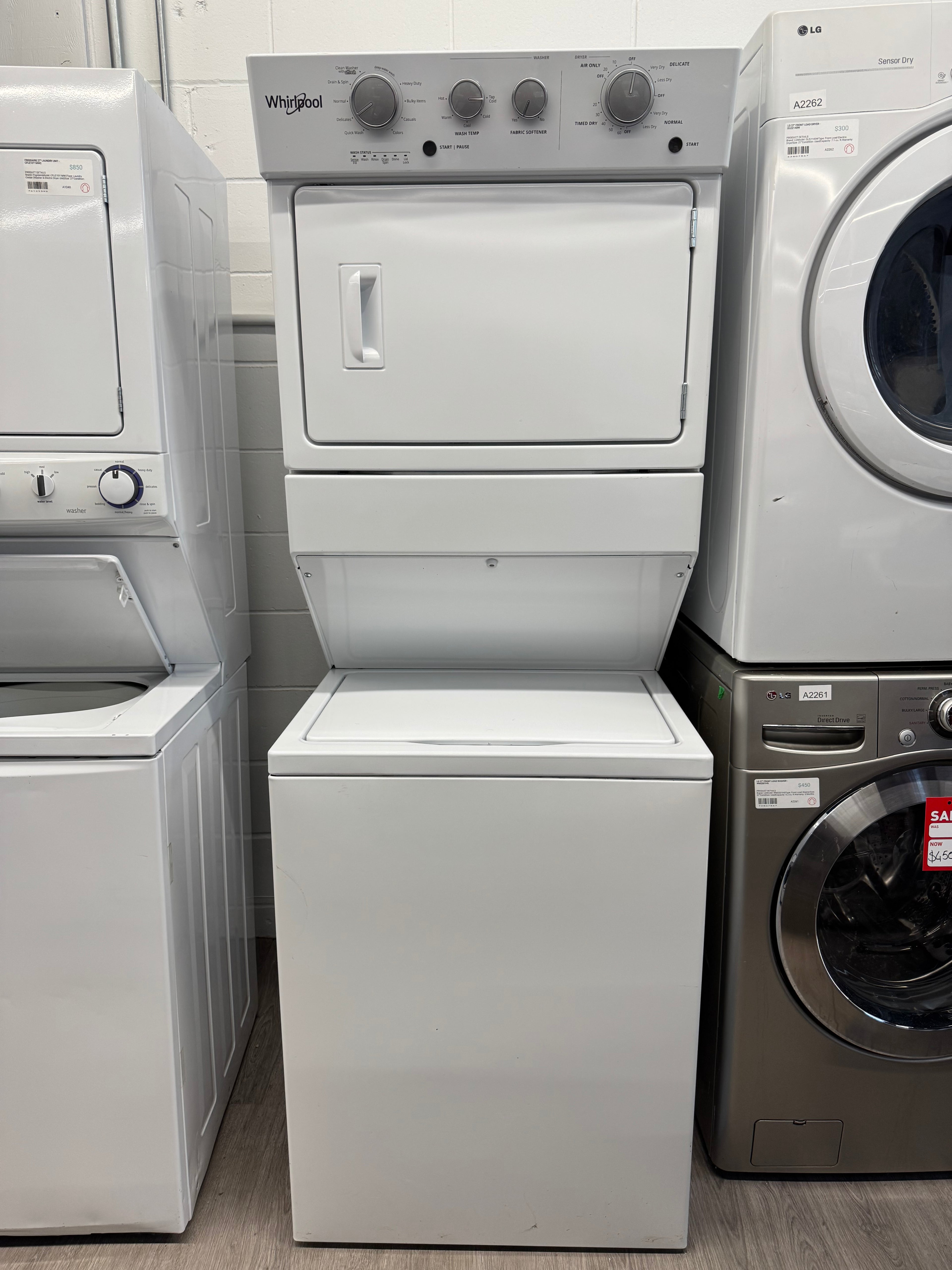 Whirlpool 27” Laundry Unit - YWET4027HW2