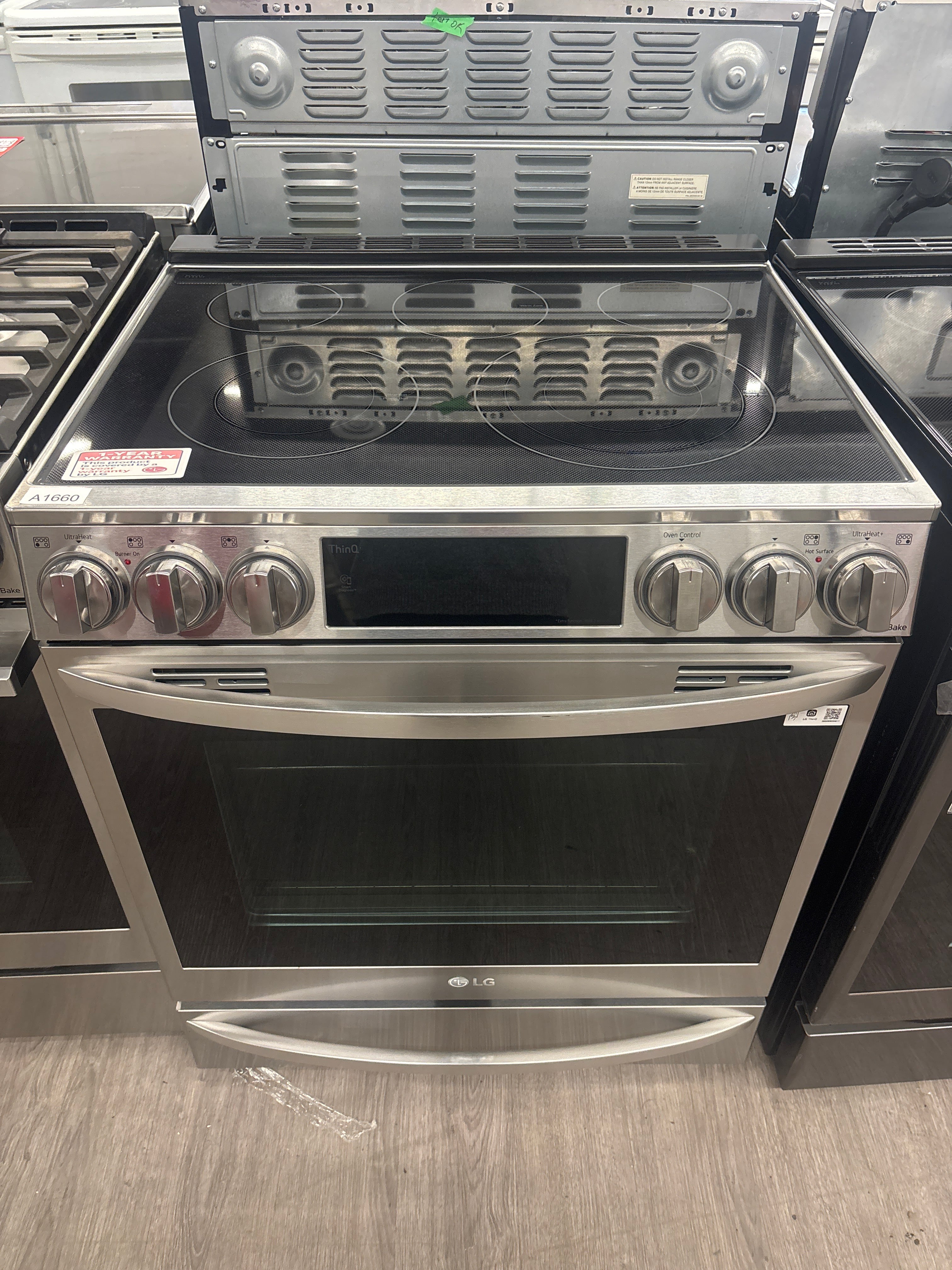 LG 30” Slide - In Glass Top Range - LSEL6337F (1 YEAR MANUFACTURER WARRANTY)