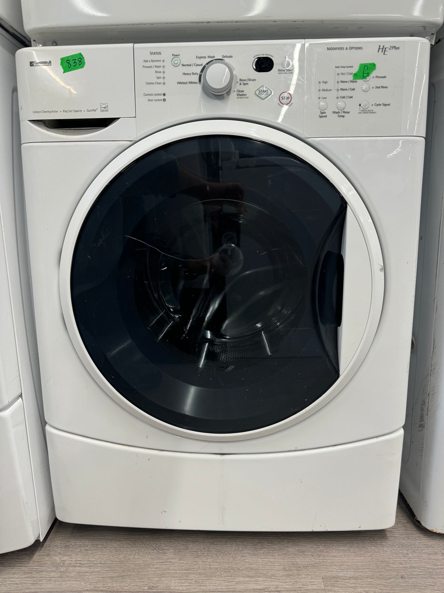 KENMORE 27” FRONT LOAD WASHER/DRYER SET K2