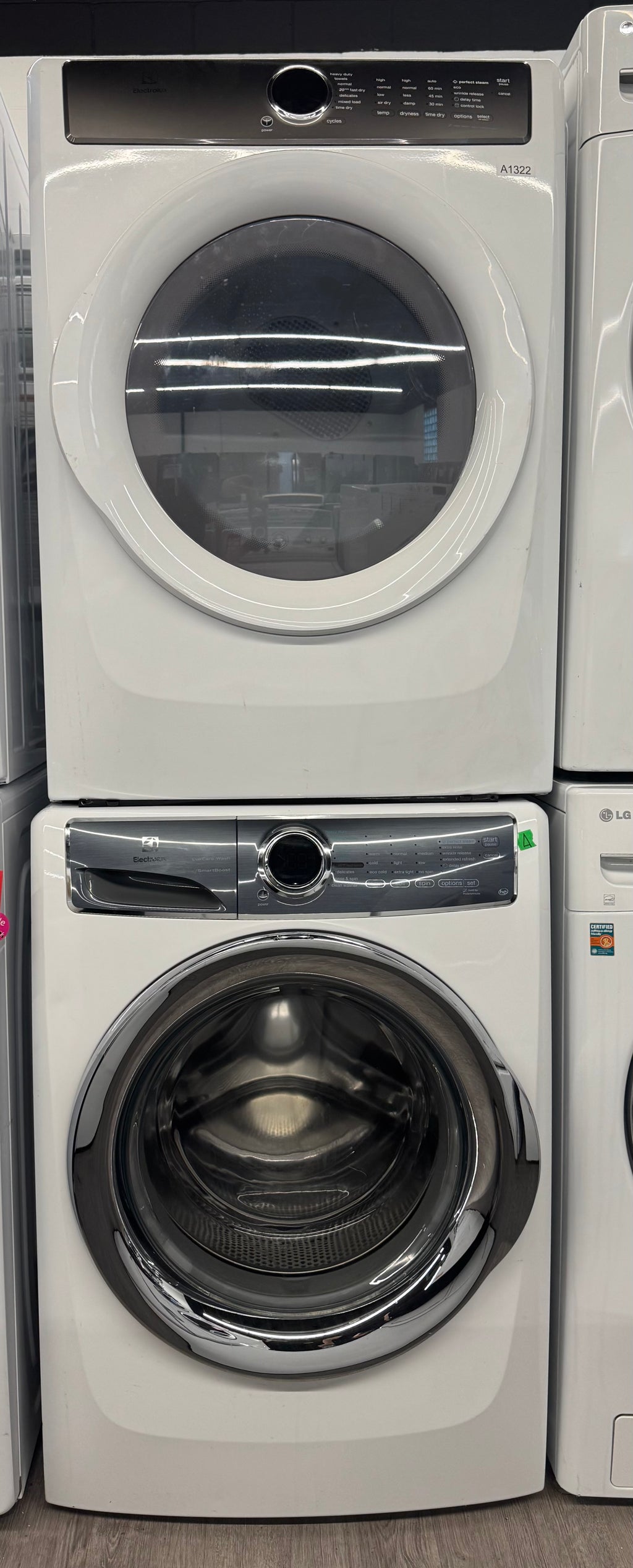 Electrolux 27” Front Load Washer/Dryer Set (EFLS617SIW0/EFMC427UIW0