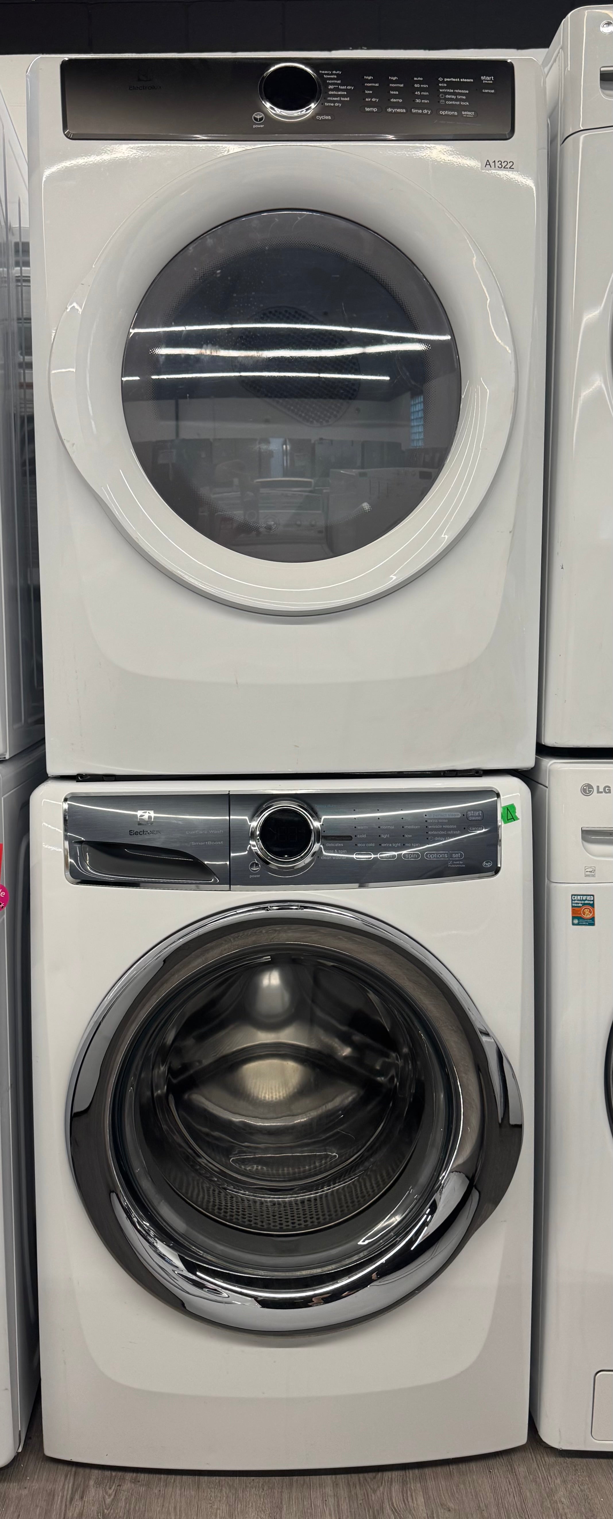 Electrolux 27” Front Load Washer/Dryer Set (EFLS617SIW0/EFMC427UIW0