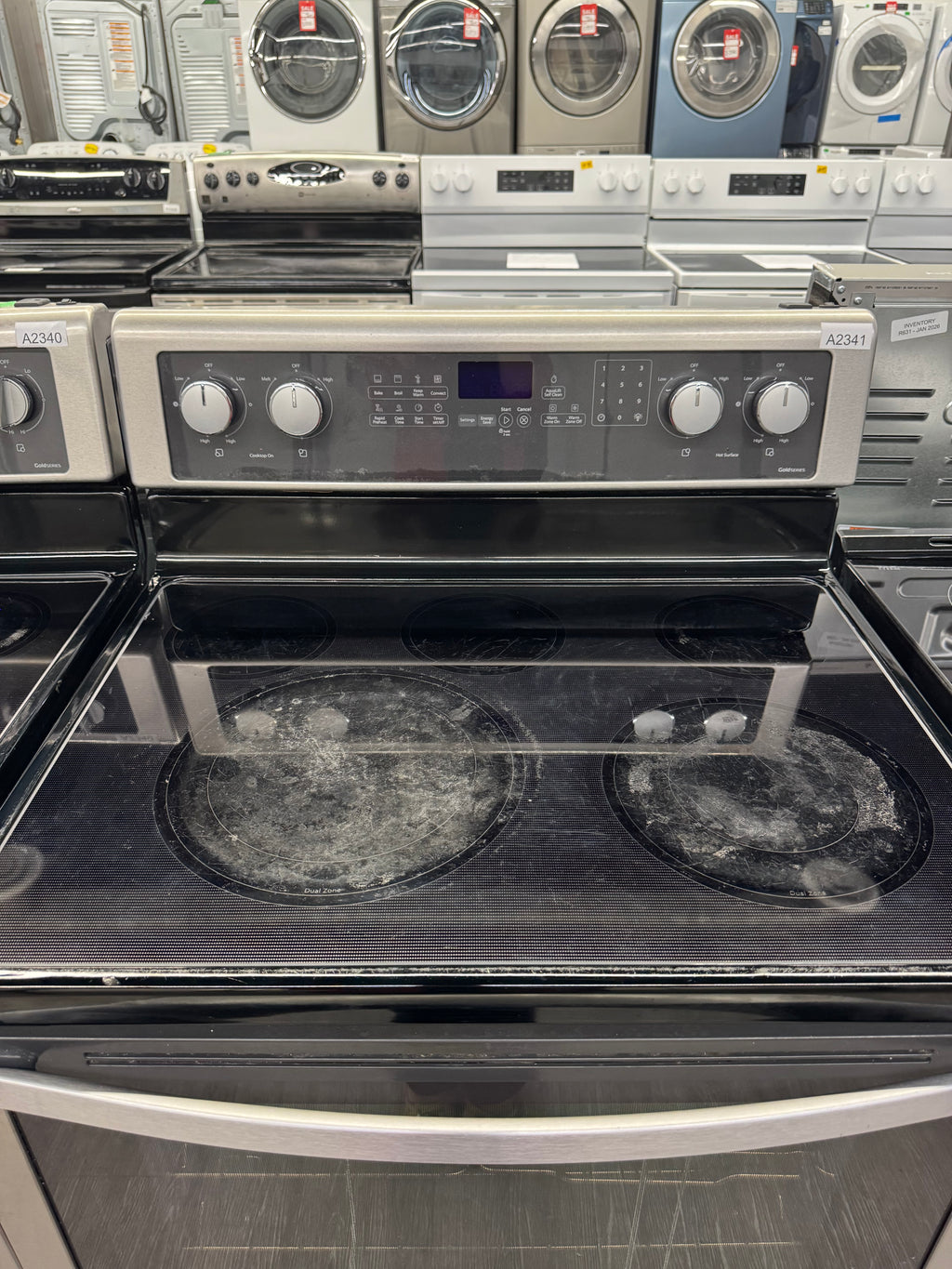 Whirlpool 30” Freestanding Glass Top Range - YWFE710H0BS0