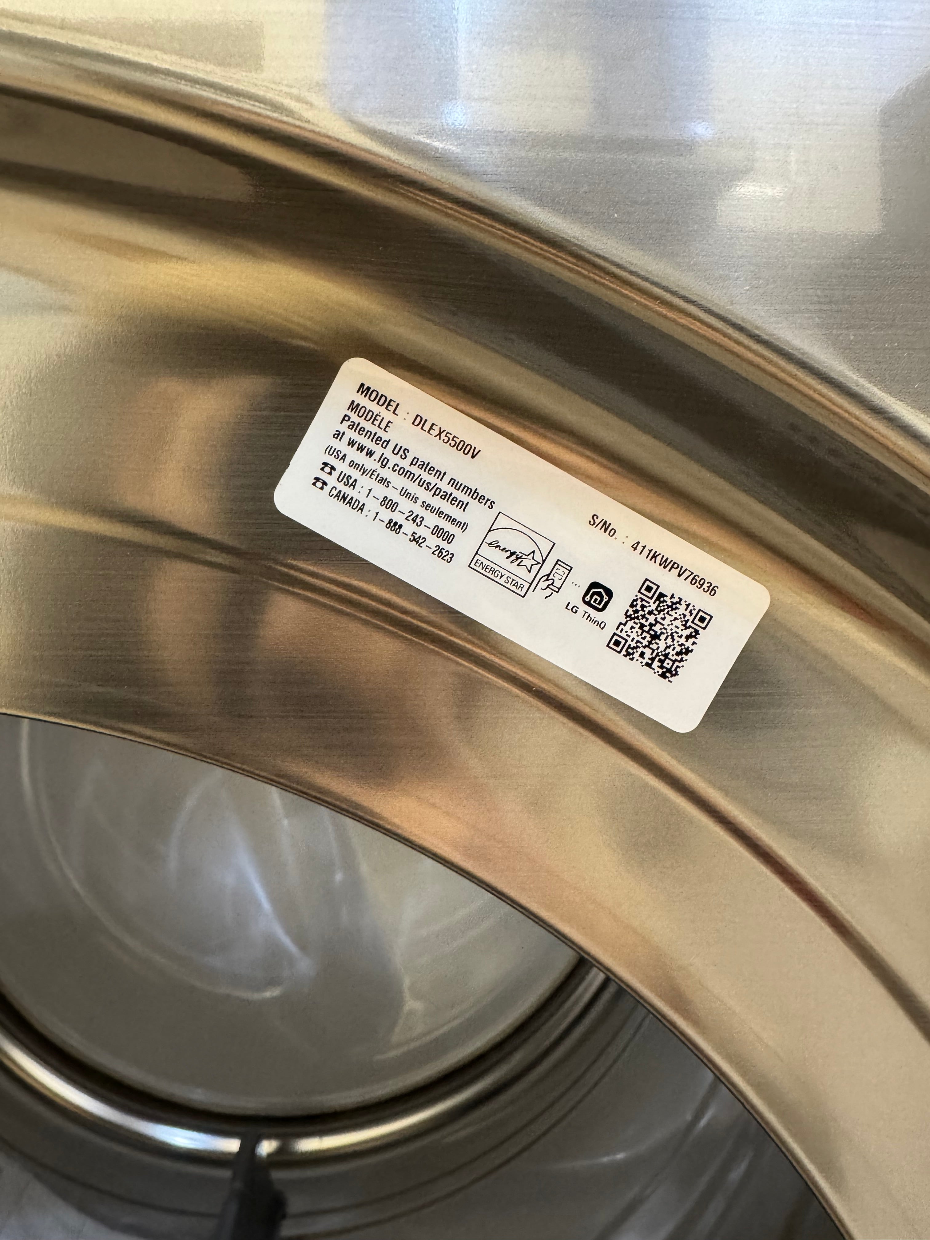 OPEN BOX - LG 27” Front Load Dryer - DLEX5500V