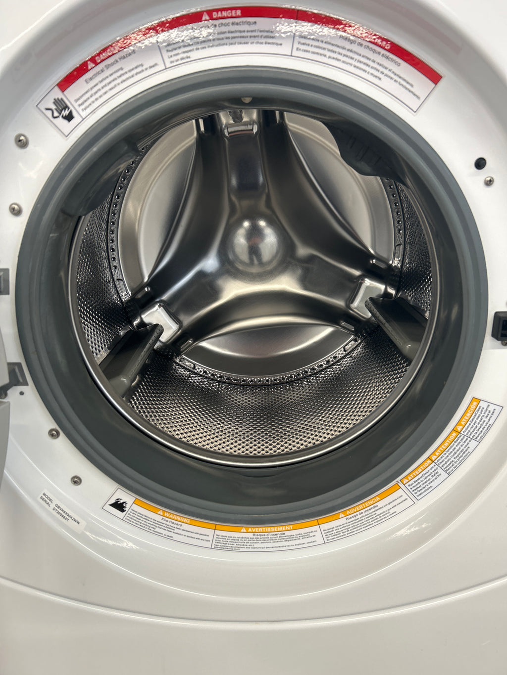 GE 27” Front Load Washer with Pedestal - GBVH5300K2WW