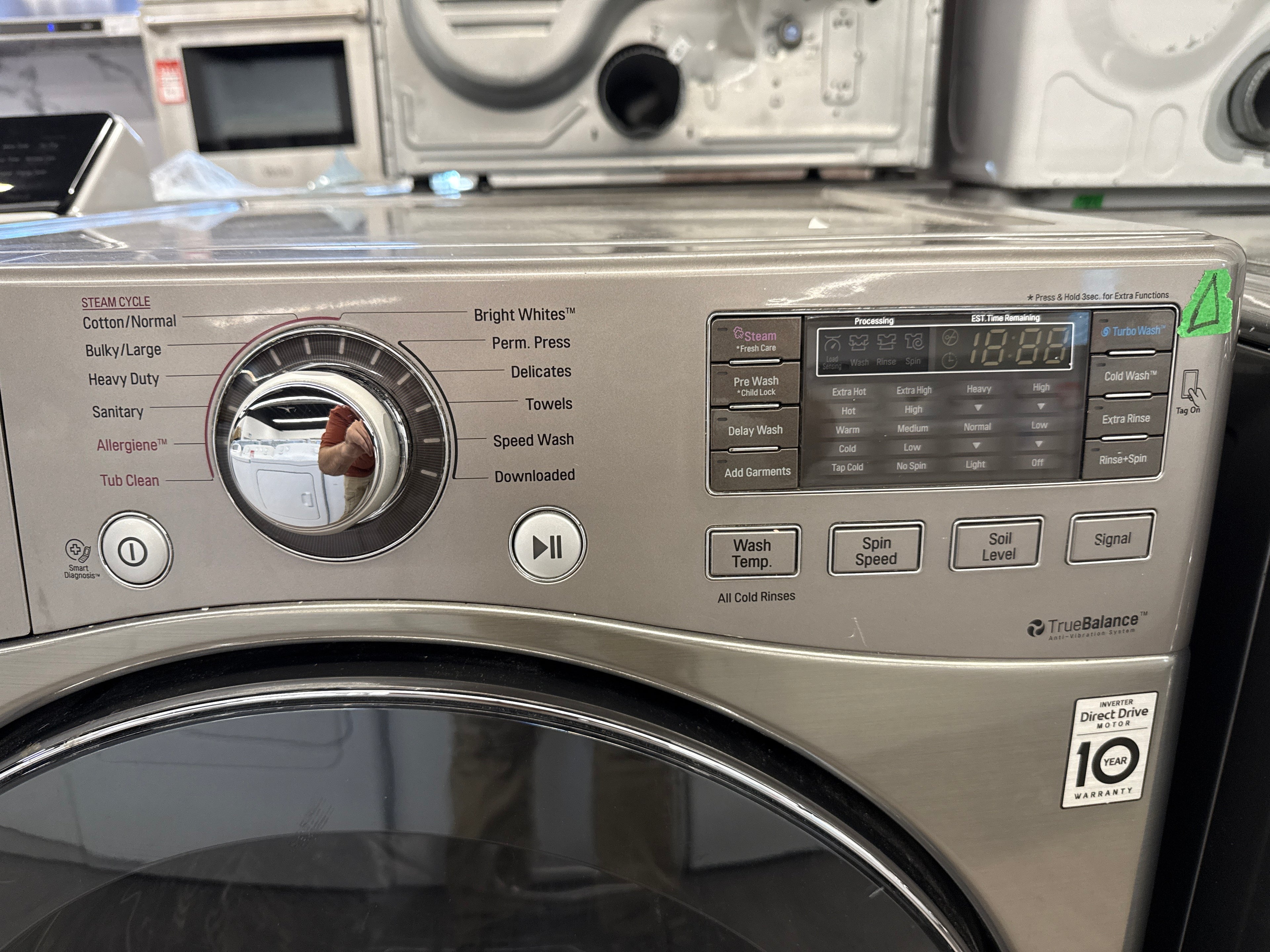 LG - Front Load Washer 27” - WM3770HVA