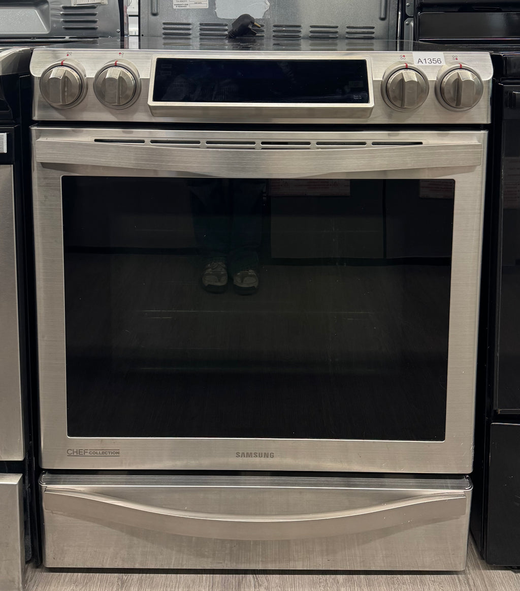 Samsung 30” Slide-In Glass Top Induction Range - NE58H9970WS