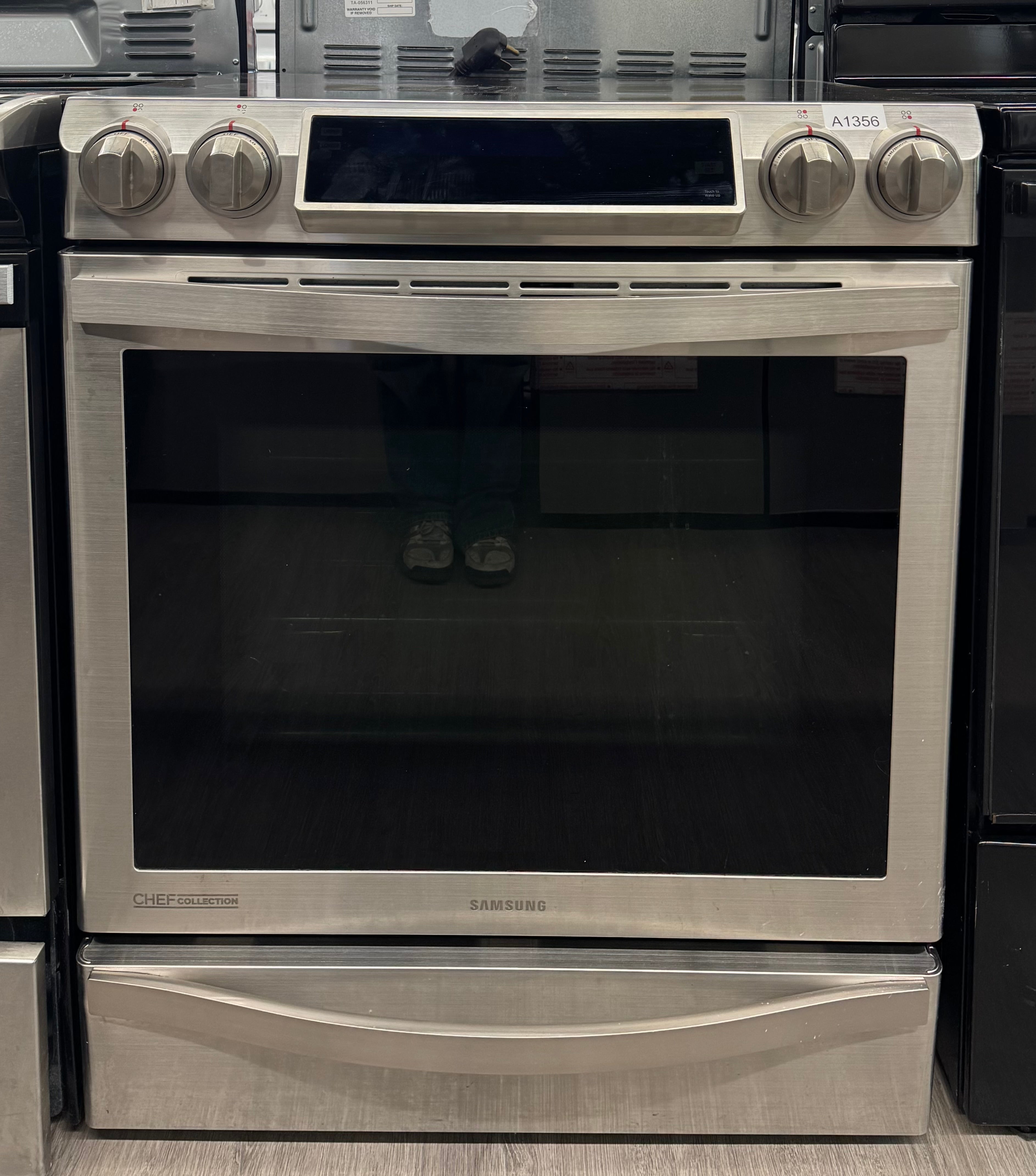 Samsung 30” Slide-In Glass Top Induction Range - NE58H9970WS